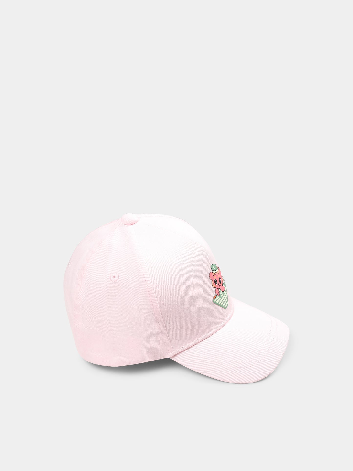 Cappello rosa per bambina con Manga Bear,Emporio Armani,EB000342 AF14016 U4271