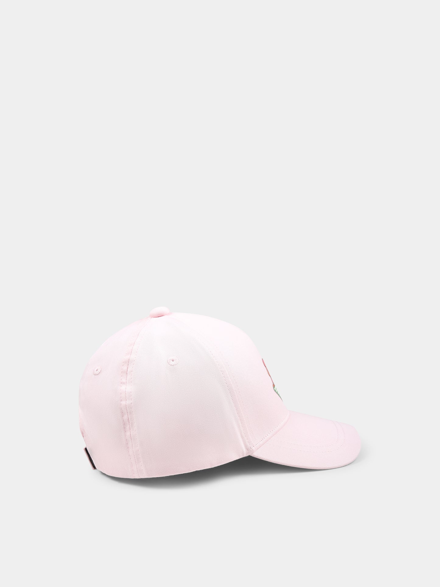 Cappello rosa per bambina con Manga Bear,Emporio Armani,EB000342 AF14016 U4271