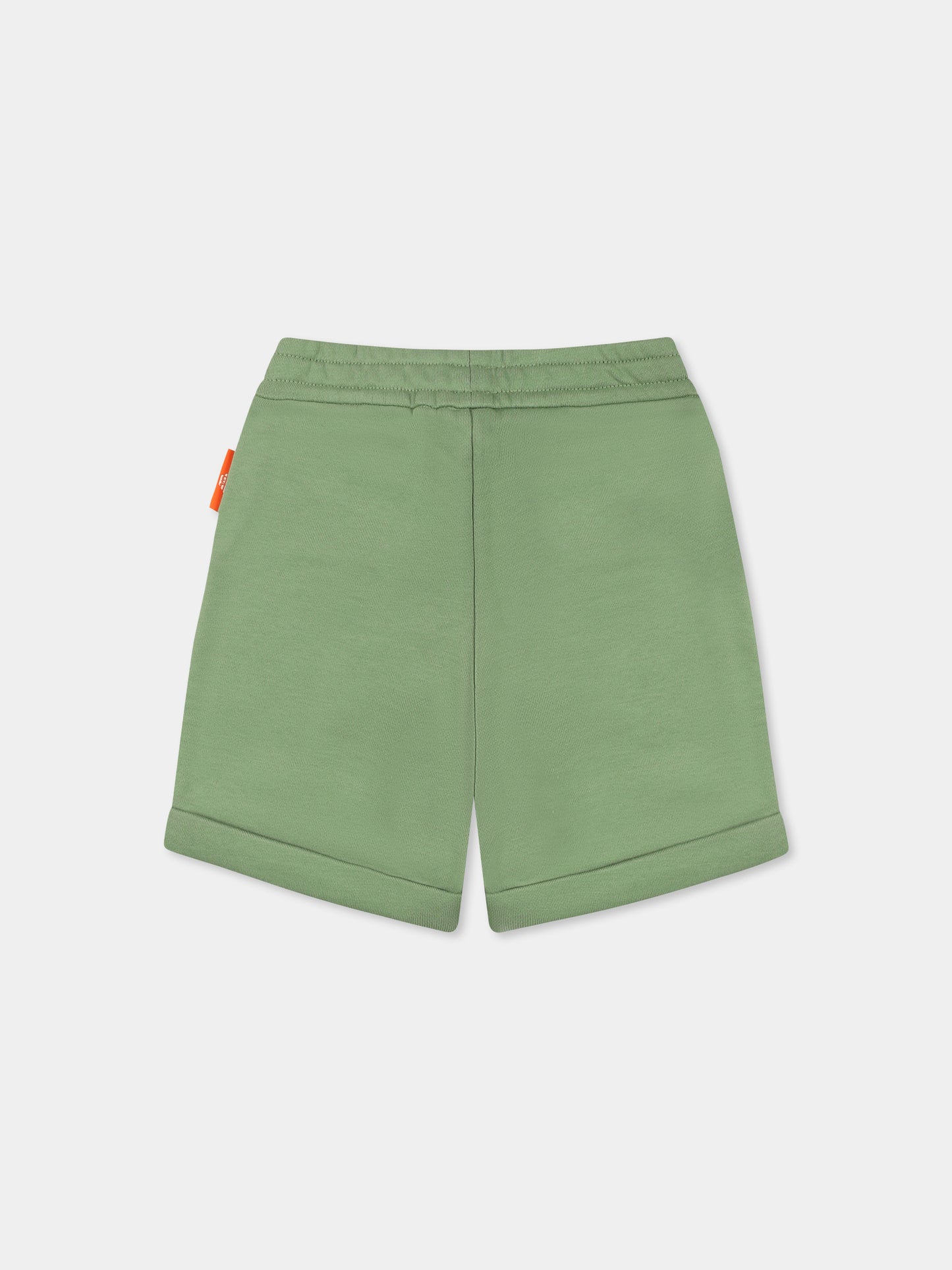 Shorts verdi per neonato con Manga Bear