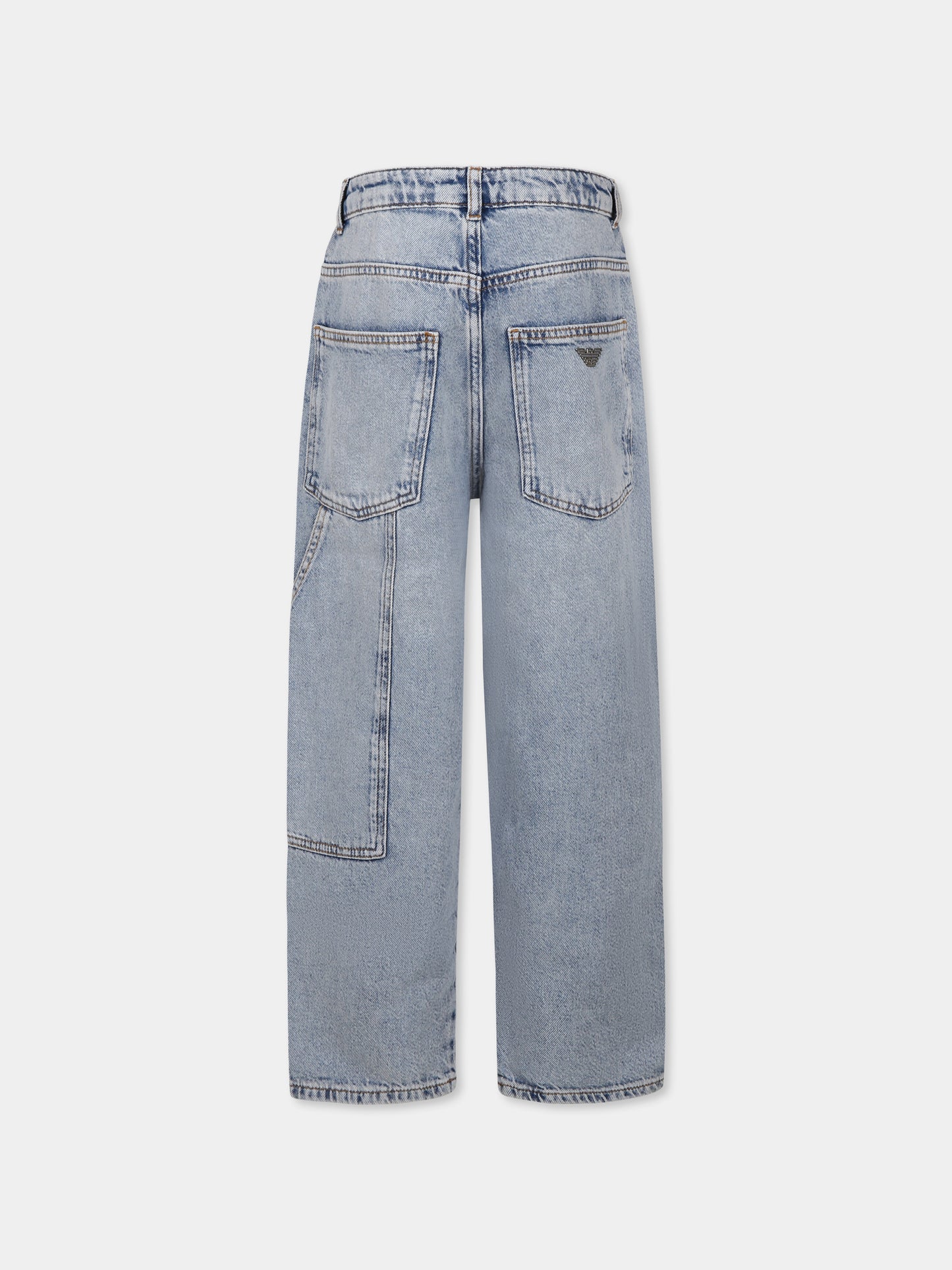 Jeans denim per bambino con aquilotto,Emporio Armani,EB000191 AF13299 MB003