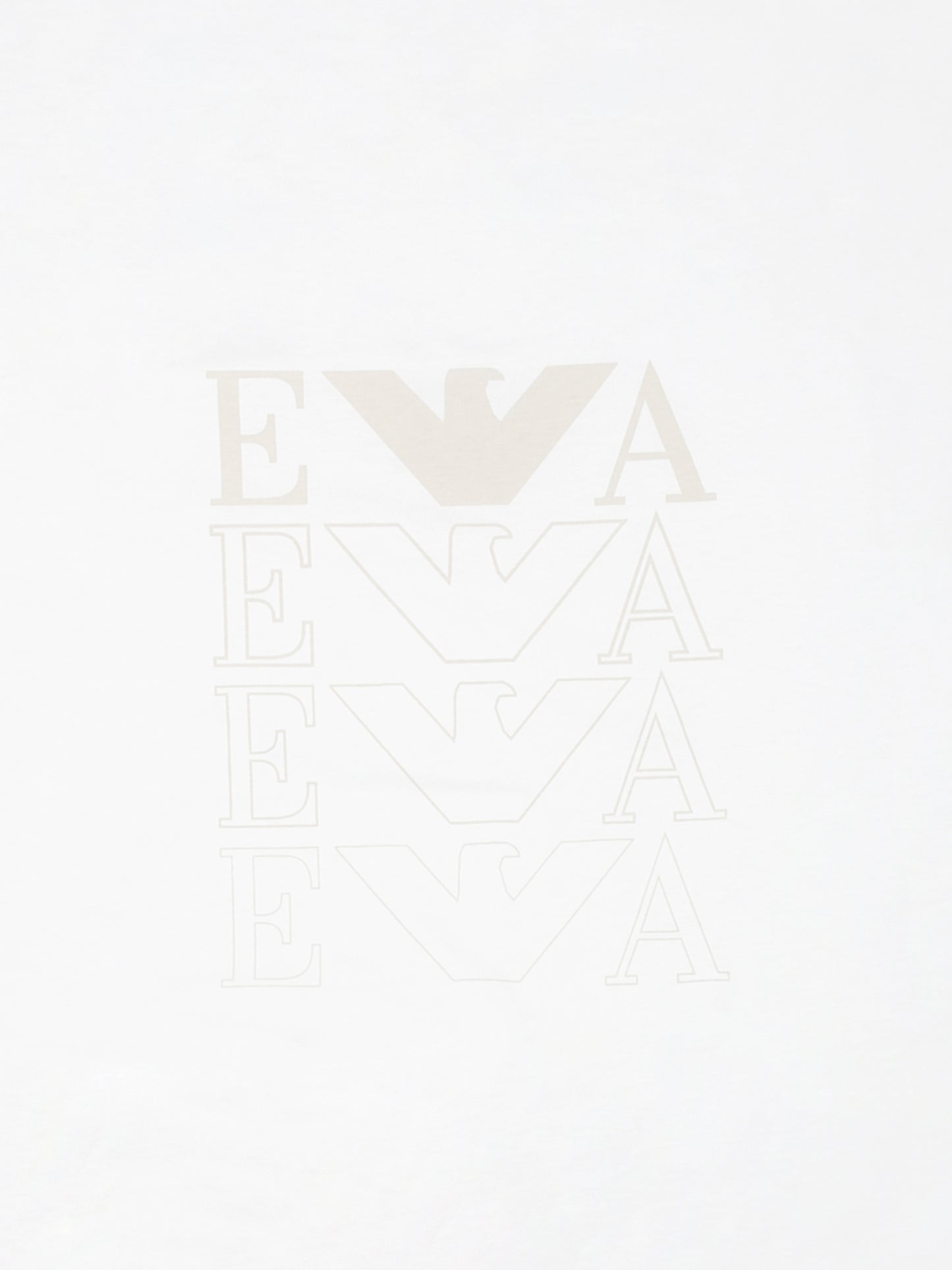 Coperta bianca per neonato con logo beige