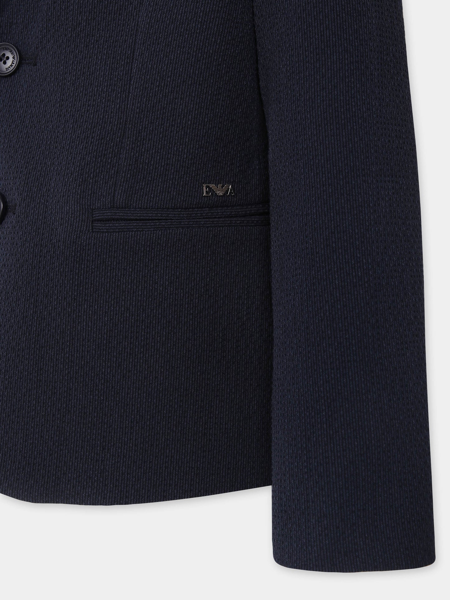 Giacca blu per bambino con logo,Emporio Armani,EB000105 AF13010 MB051