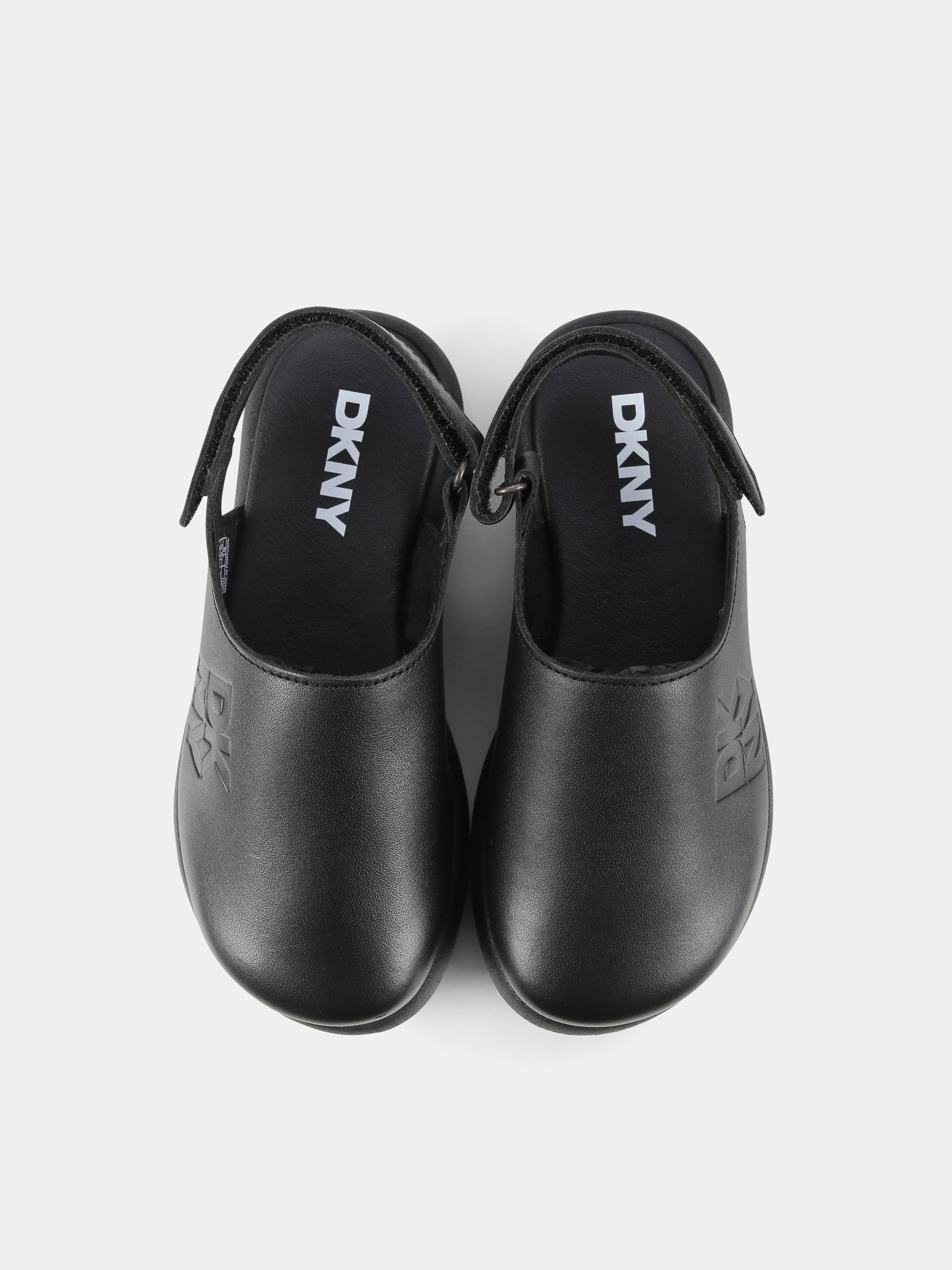Sabot neri per bambina con logo,Dkny,D62092 09B