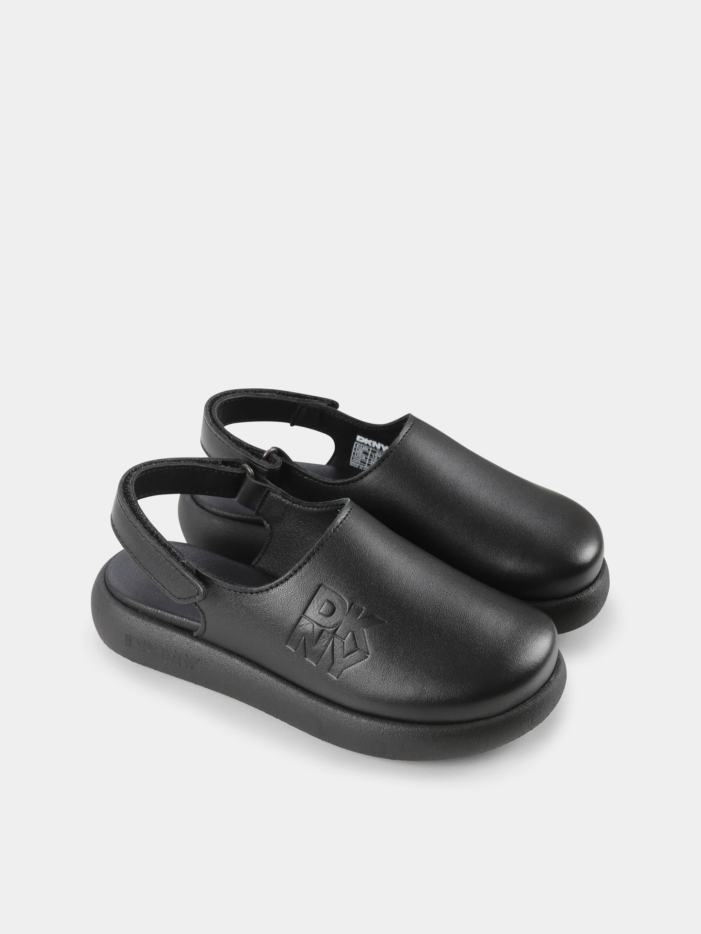 Sabot neri per bambina con logo,Dkny,D62092 09B