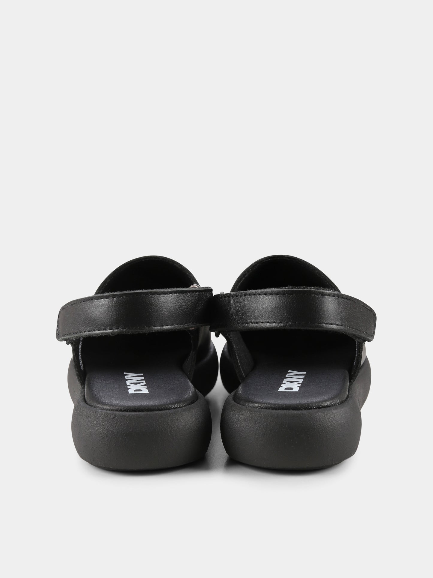 Sabot neri per bambina con logo,Dkny,D62092 09B