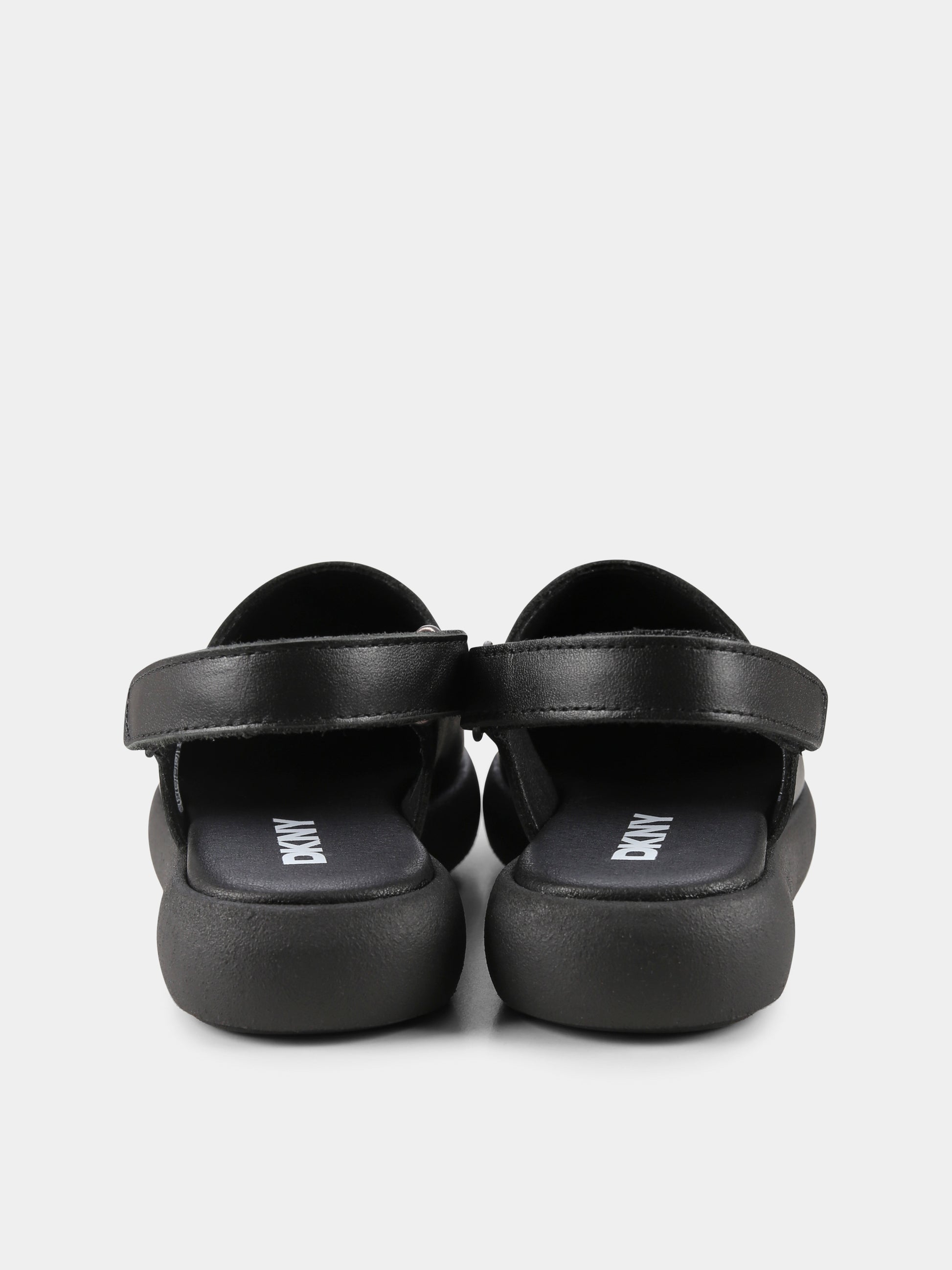 Sabot neri per bambina con logo,Dkny,D62092 09B