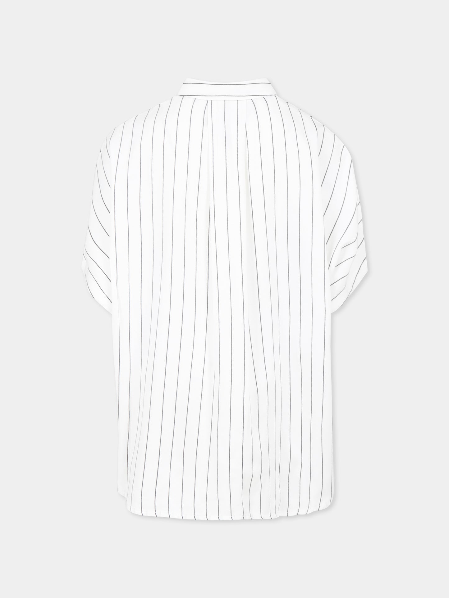 Camicia bianca per bambina con logo,Dkny,D62257 N50