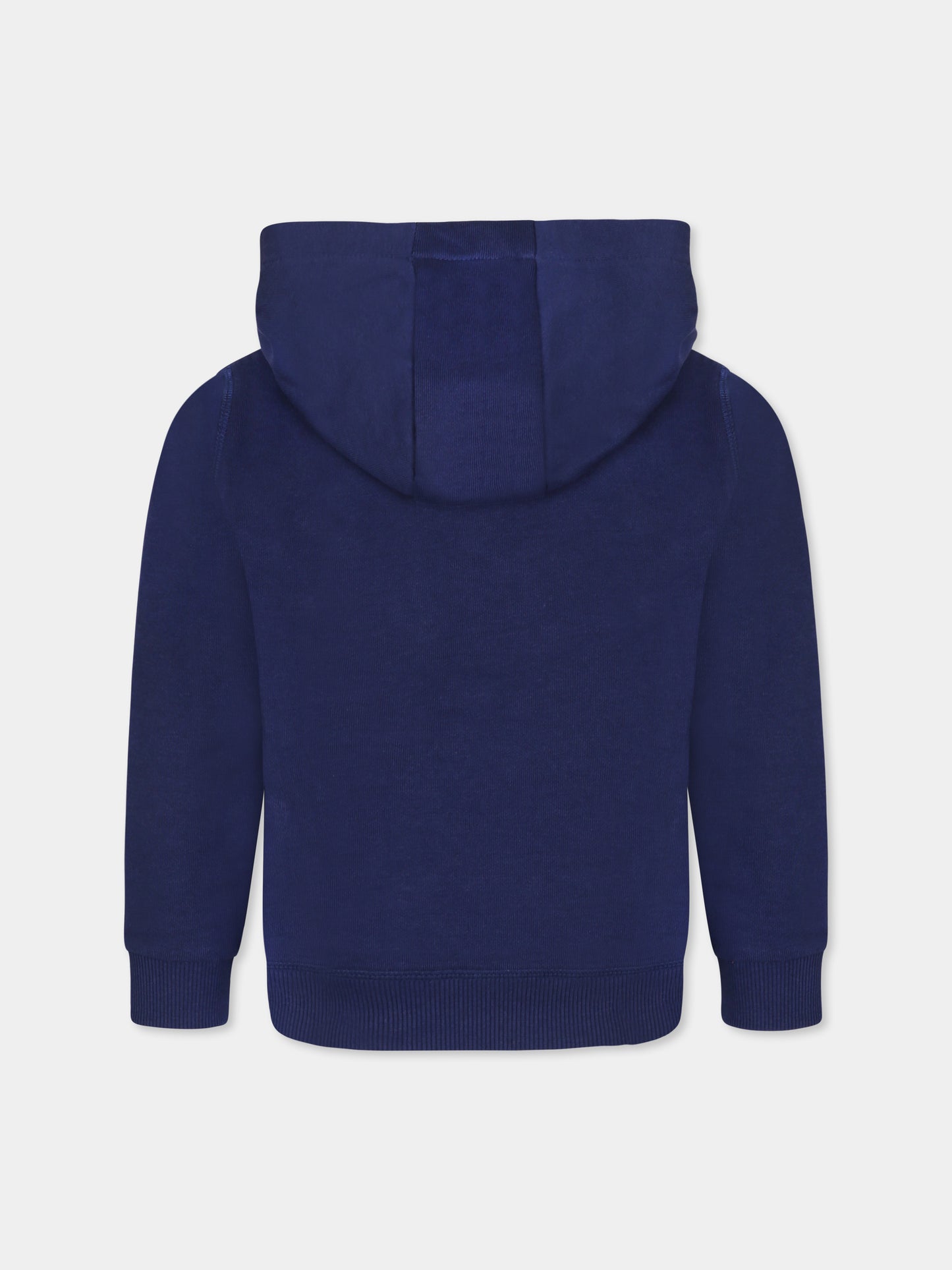 Felpa blu per bambino con logo,Hugo,G00349 84N