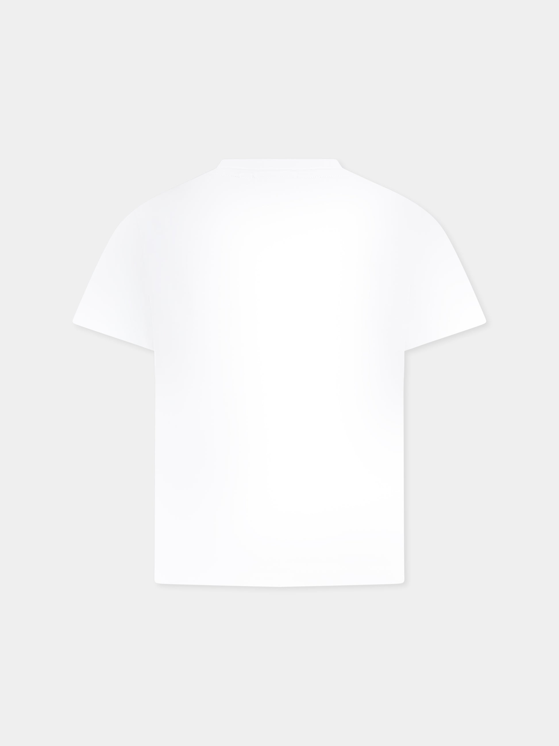 T-shirt bianca per bambino con logo,Hugo,G00333 10P