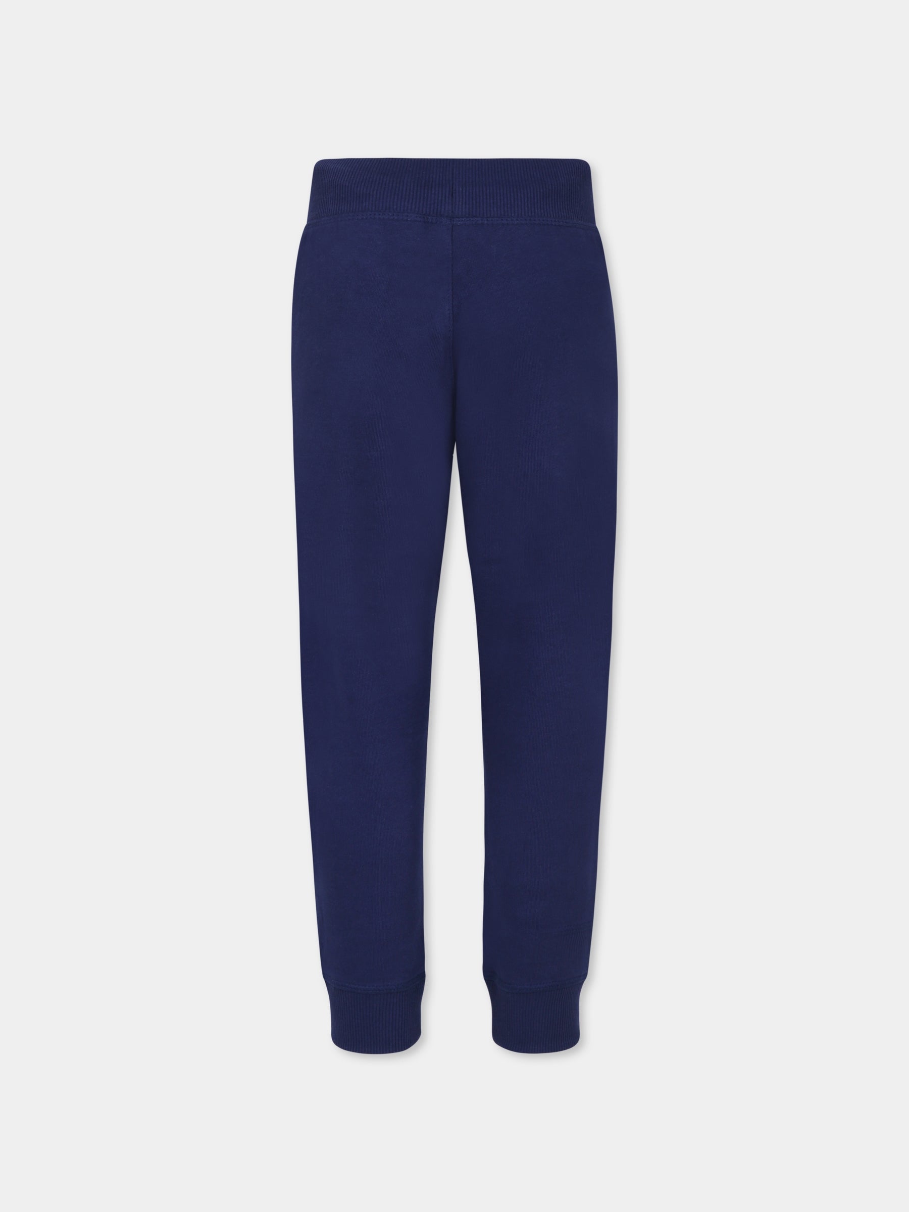 Pantaloni blu per bambino con logo,Hugo,G00362 84N