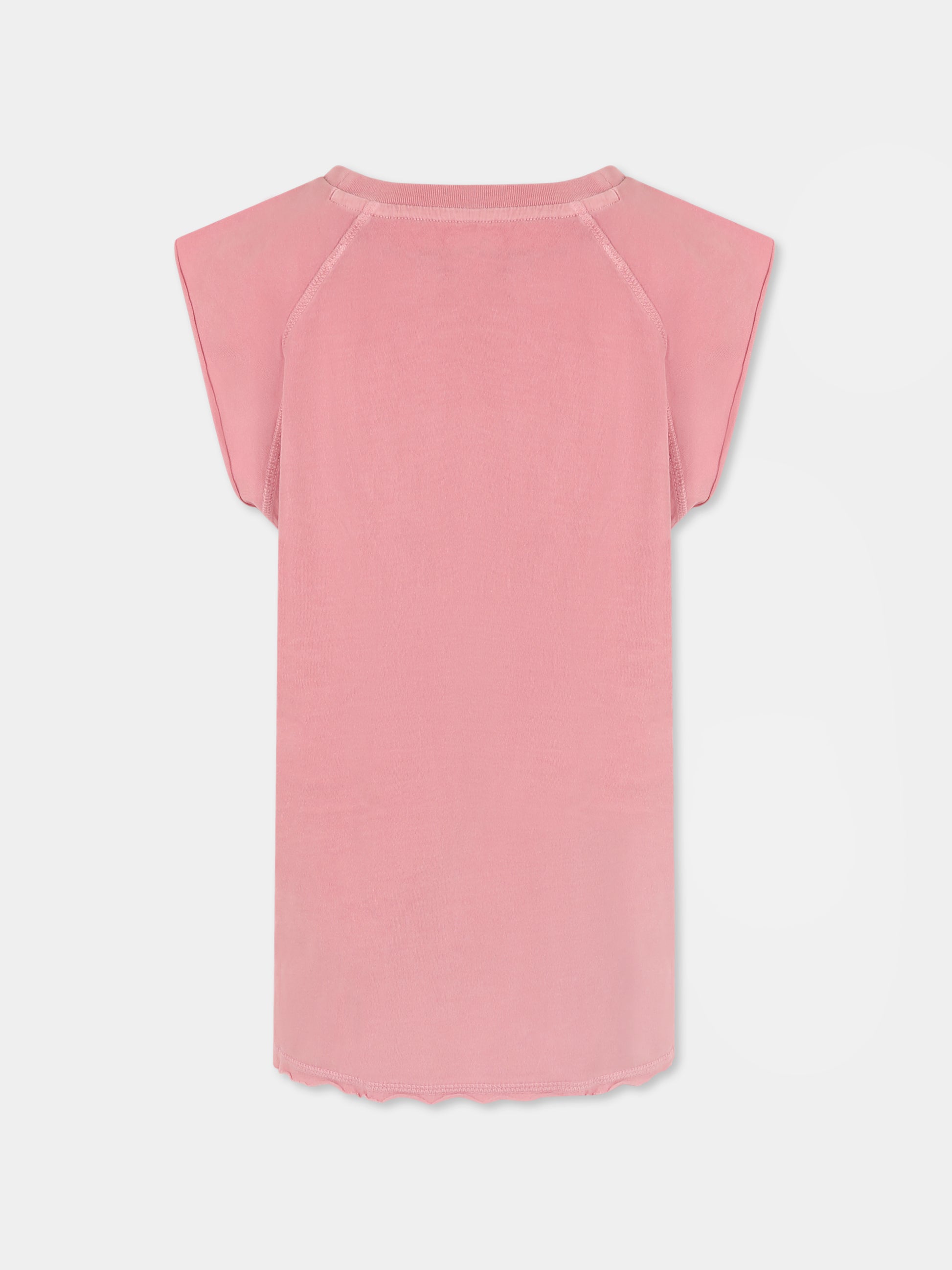 Canotta rosa per bambina con scritta  Amour ,Zadig & Voltaire Kids,X60315 44N