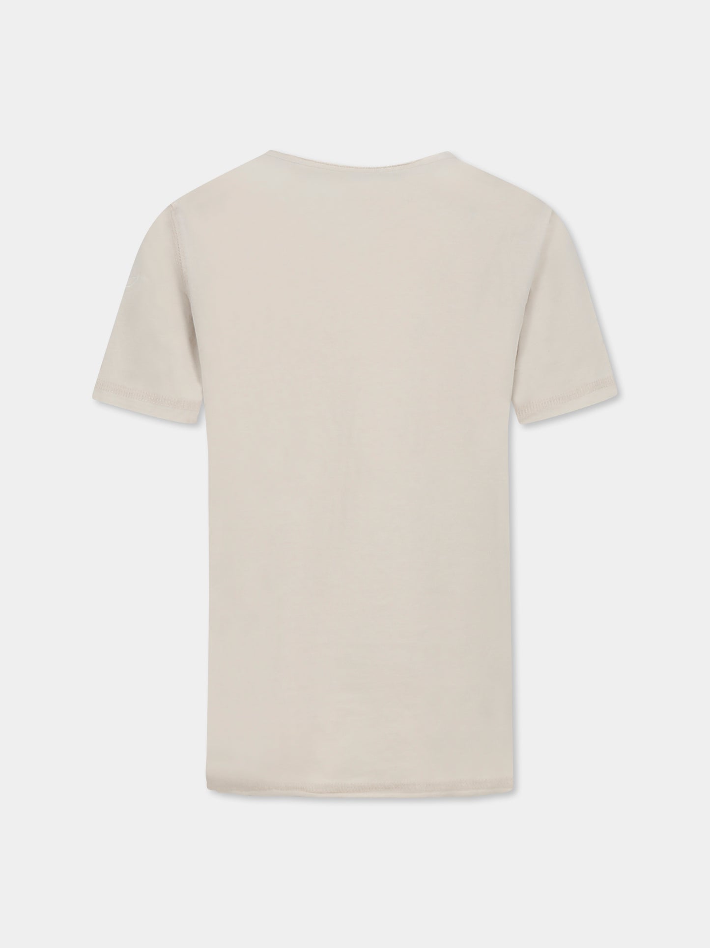 T-shirt avorio per bambino con logo,Zadig & Voltaire Kids,X60380 184
