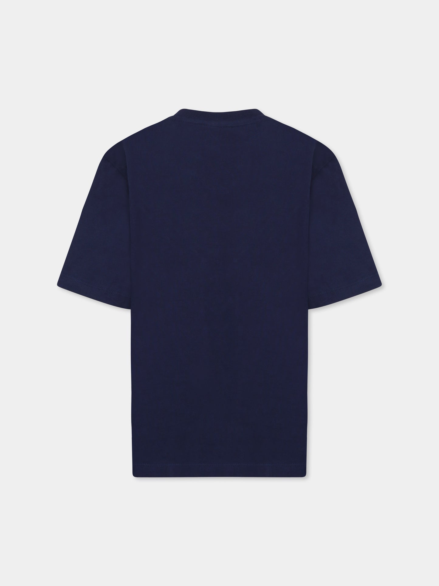 T-shirt blu per bambino con logo,Zadig & Voltaire Kids,X60369 85C