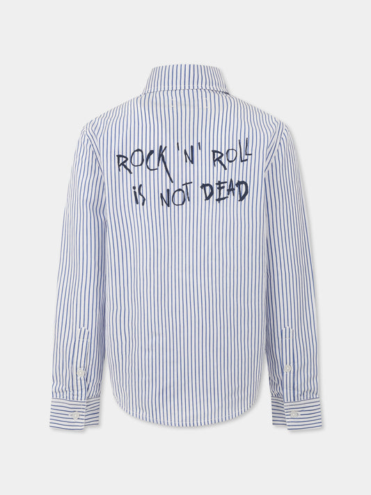 Camicia bianca per bambino con scritta nera,Zadig & Voltaire Kids,X60378 866