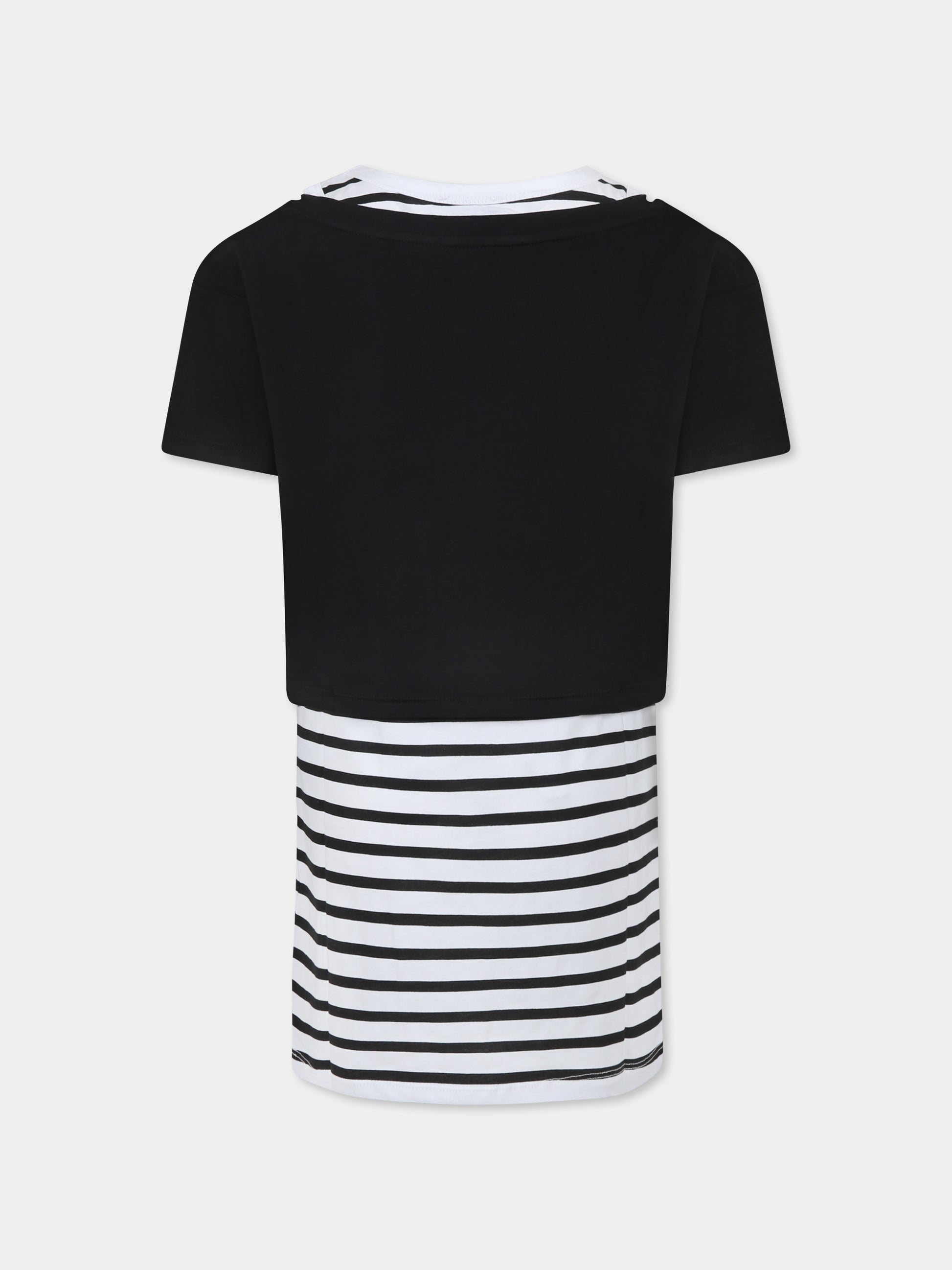 Vestito multicolor per bambina con logo,Sonia Rykiel Paris,A00272 09B