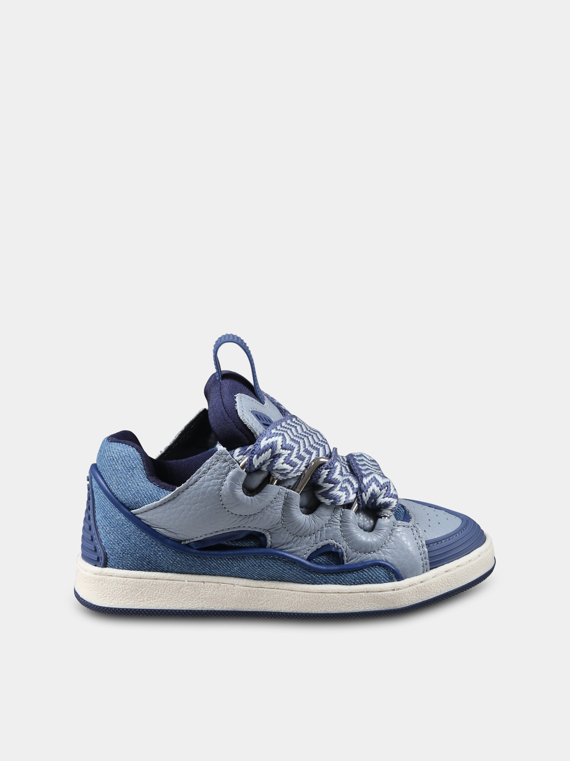 Sneakers celesti per bambini,Lanvin Petite,N30214 Z10