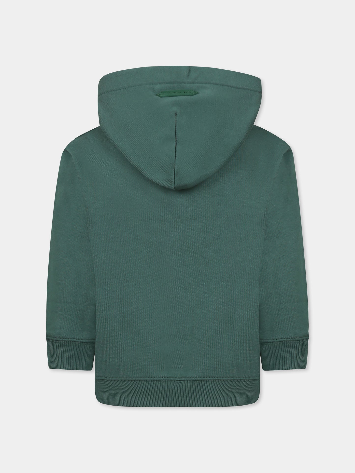 Felpa verde per bambino con logo,Lanvin Petite,N30225 722