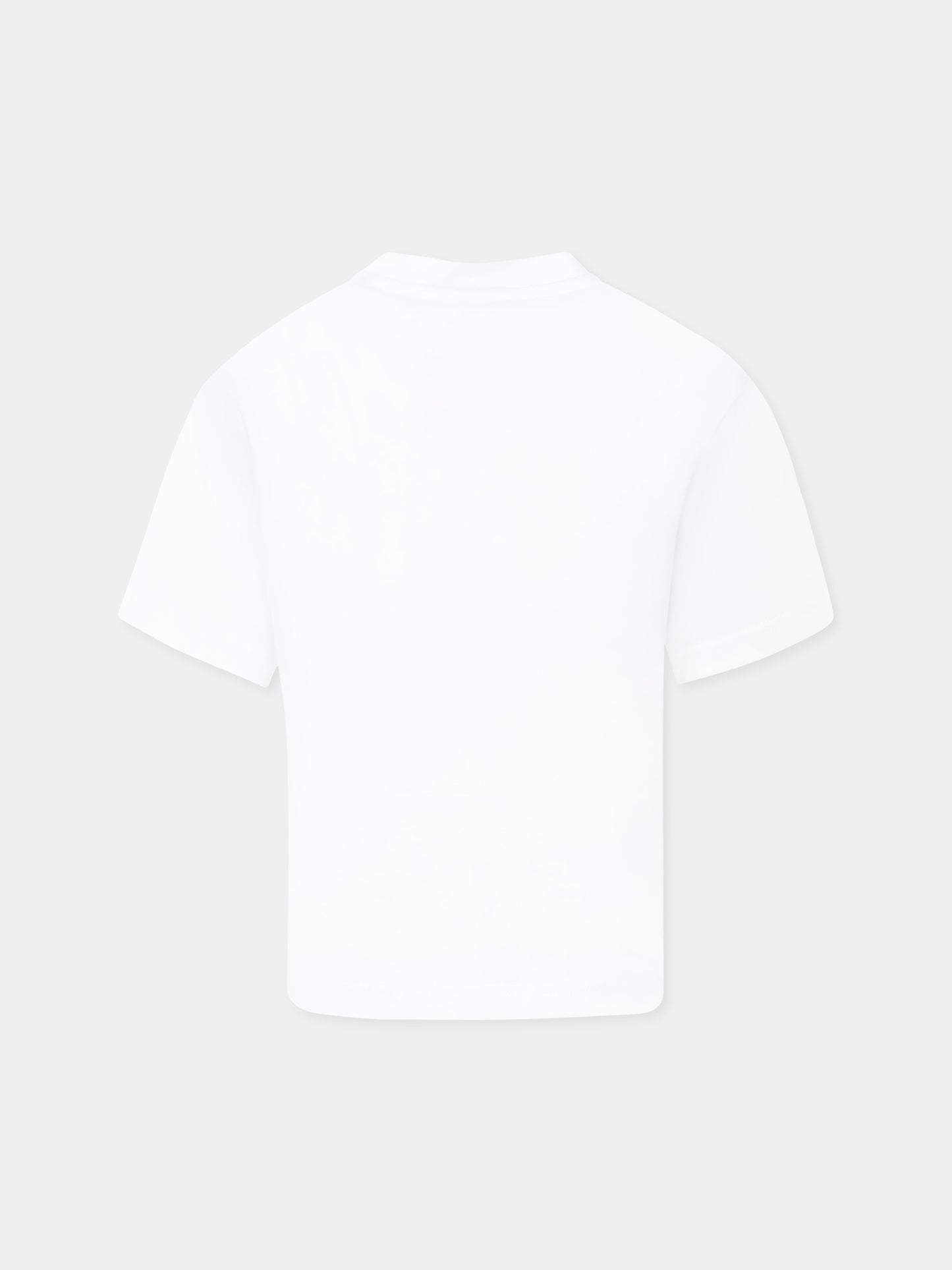 T-shirt bianca per bambino con logo