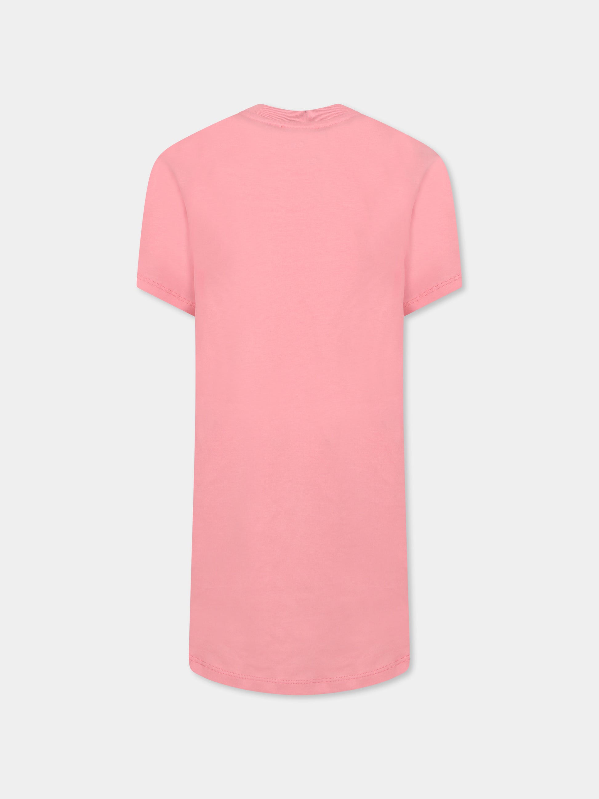 Vestito rosa per bambina con logo,Lanvin Petite,N30191 49C