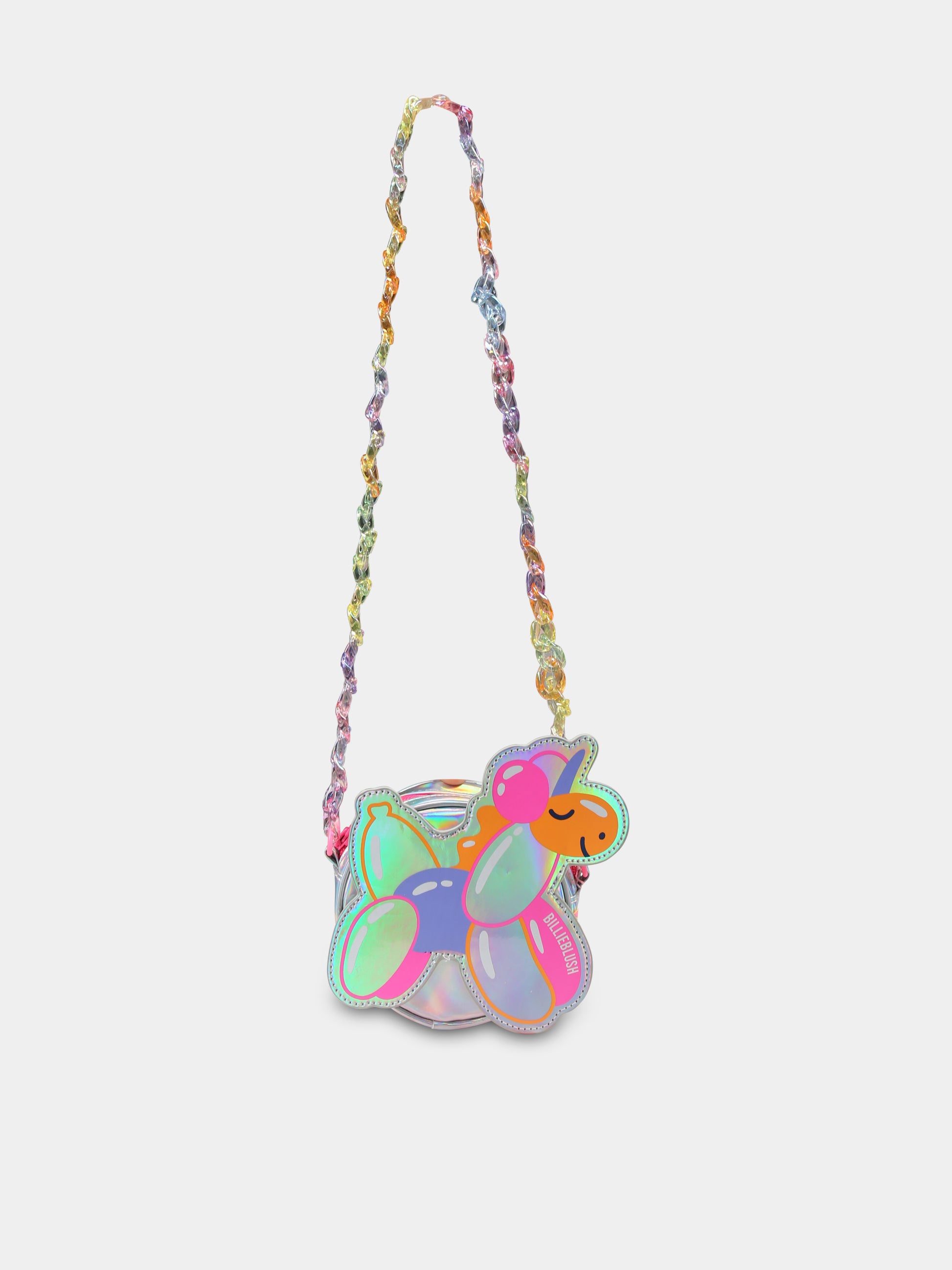 Borsa argento per bambina con unicorno,Billieblush,U20782 111
