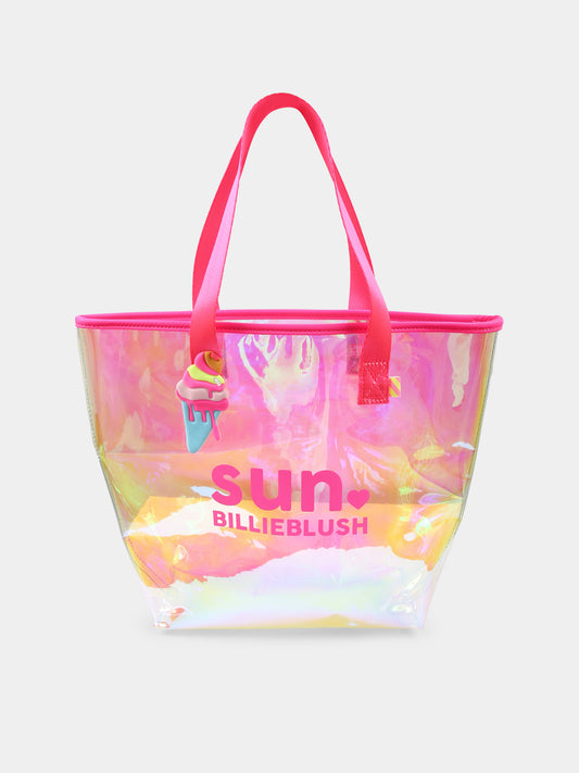 Borsa mare fucsia per bambina con gelato,Billieblush,U20777 462