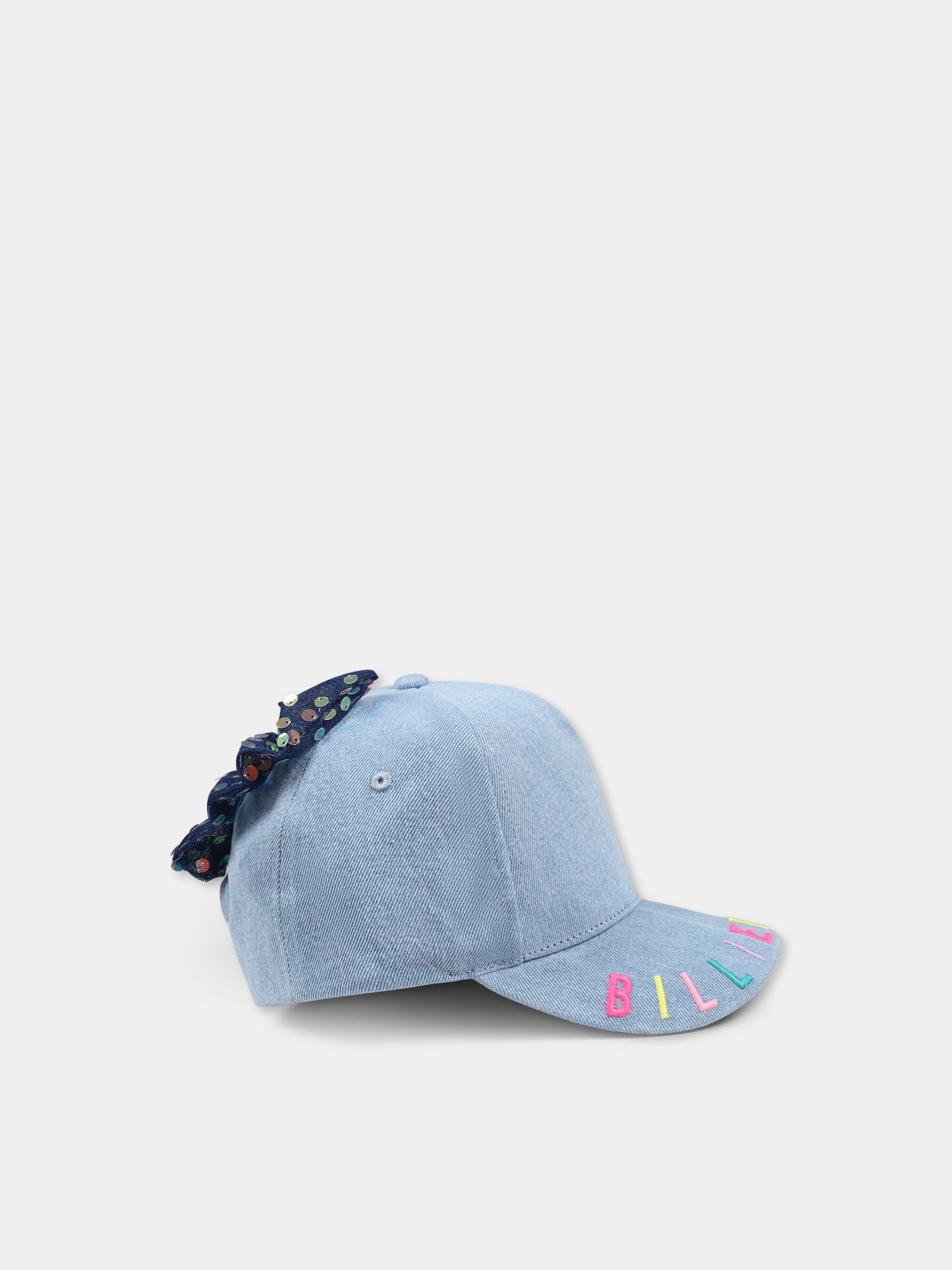 Cappello denim per bambina con fiocco,Billieblush,U20763 Z18