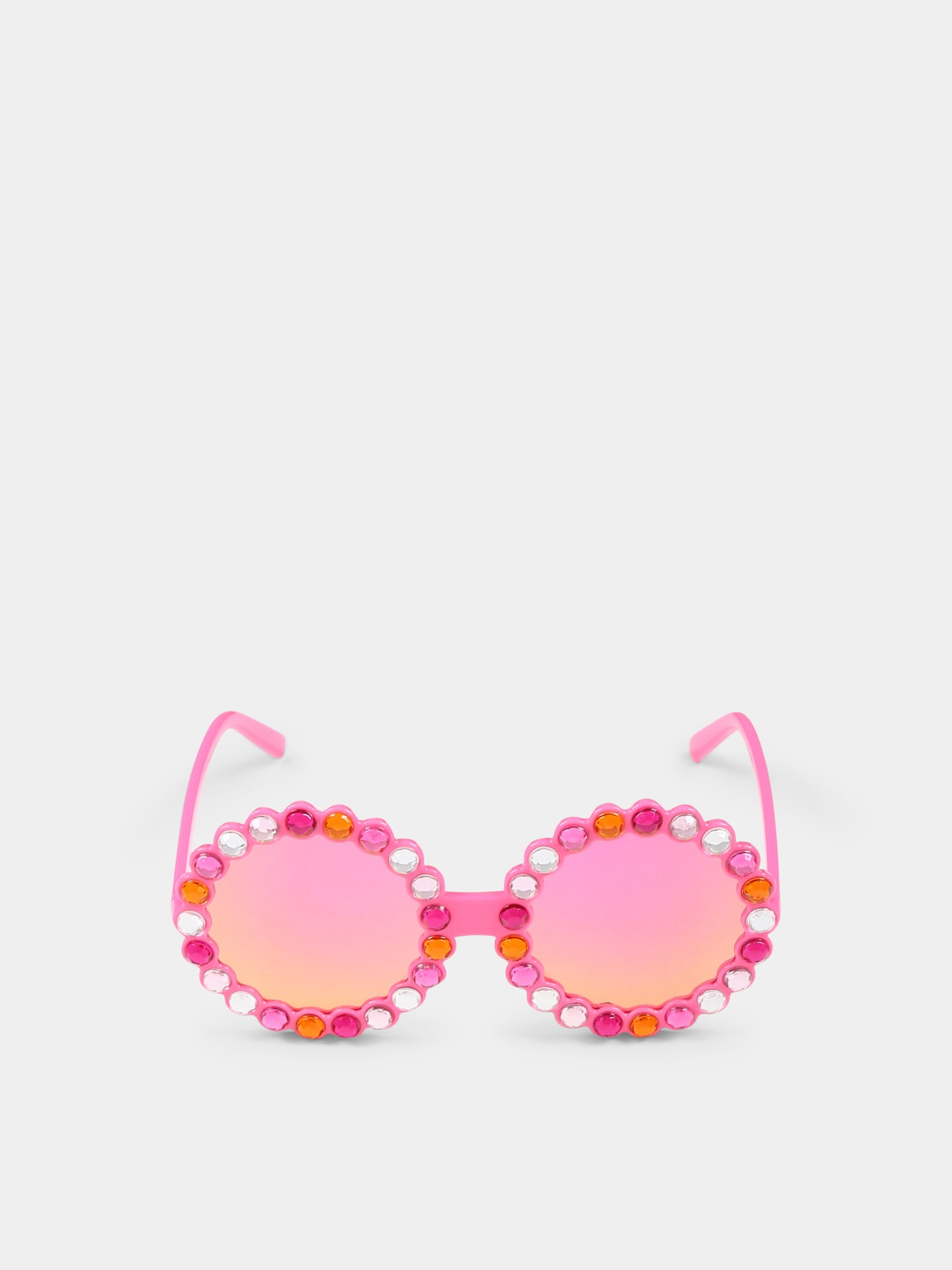Occhiali da sole fucsia per bambina con strass,Billieblush,U20809 462