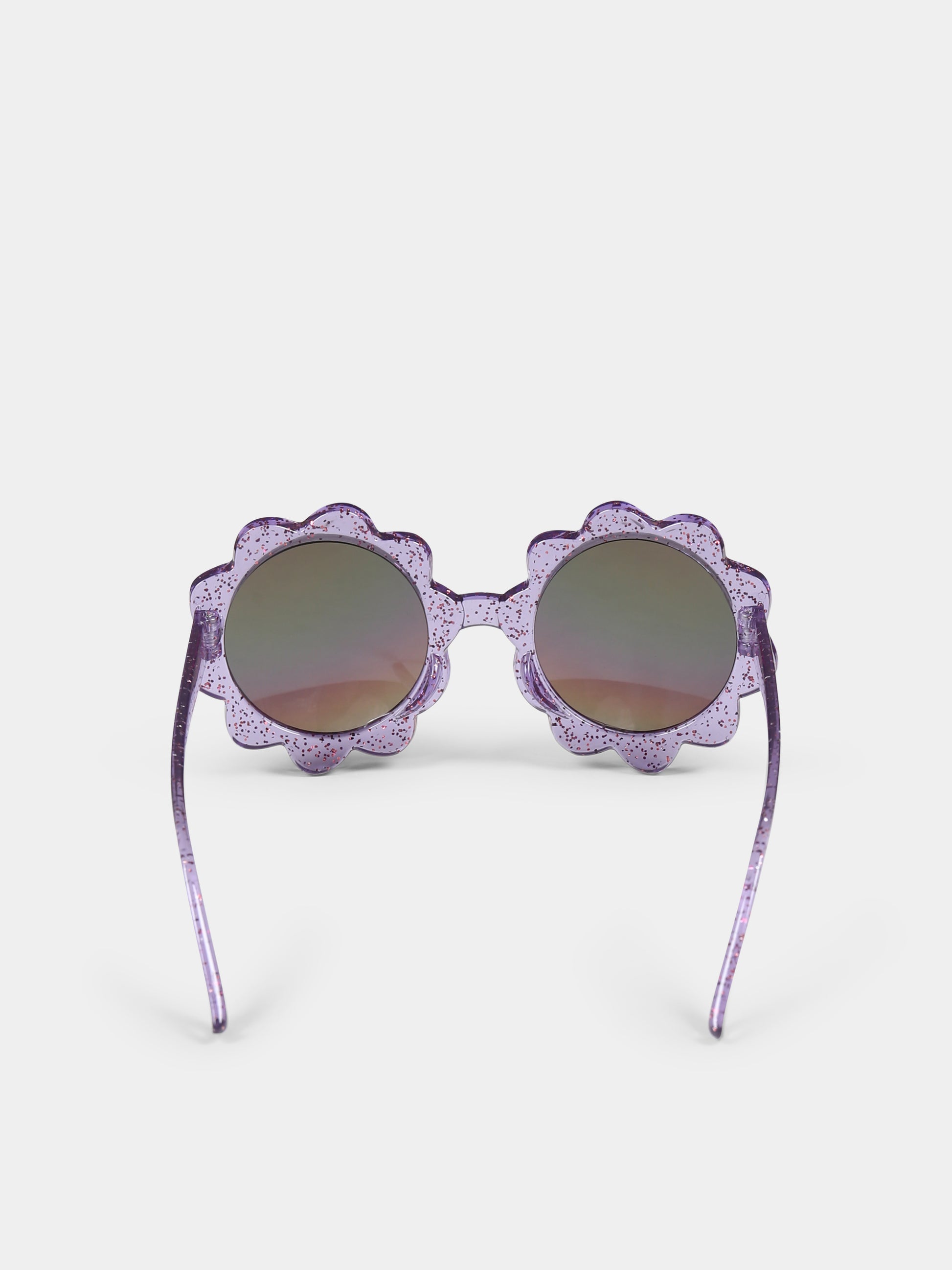 Occhiali da sole viola per bambina con fiore,Billieblush,U20806 90E