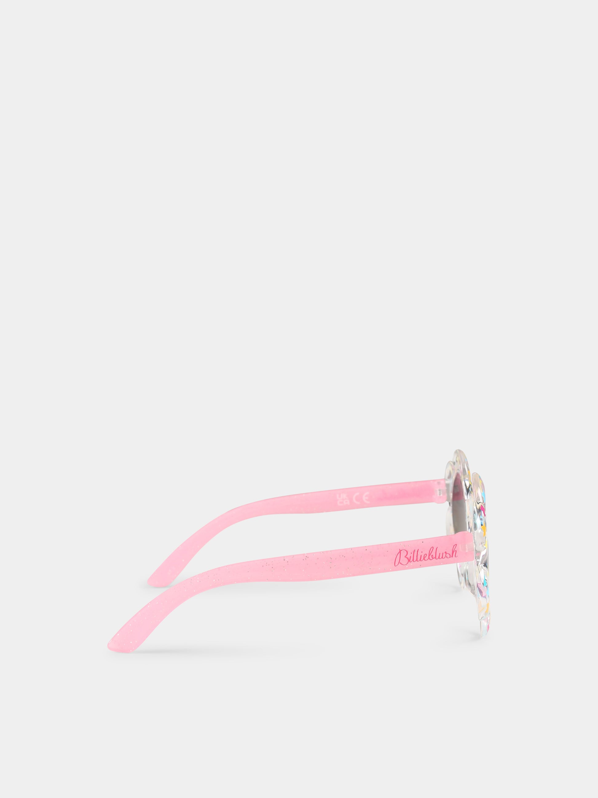 Occhiali da sole rosa per bambina con stelle,Billieblush,U20804 Z41