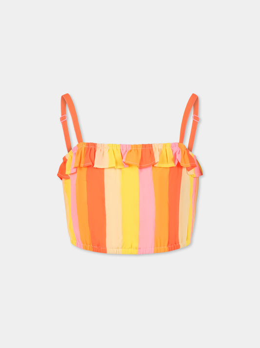 Top multicolor per bambina