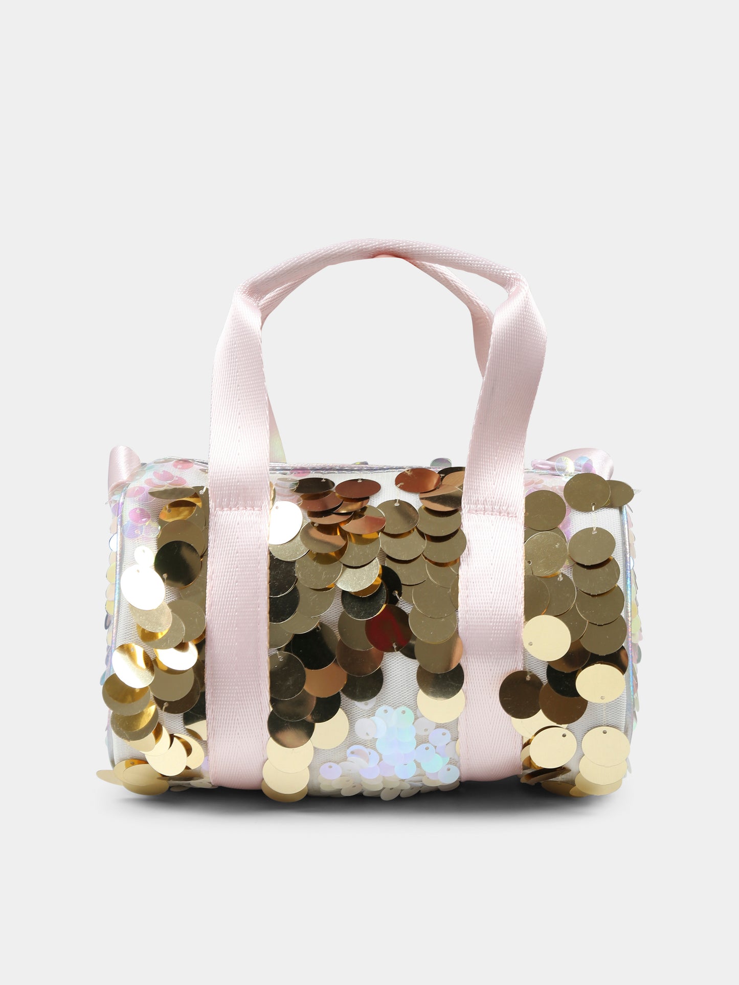 Borsa oro per bambina con paillettes,Billieblush,U20775 111