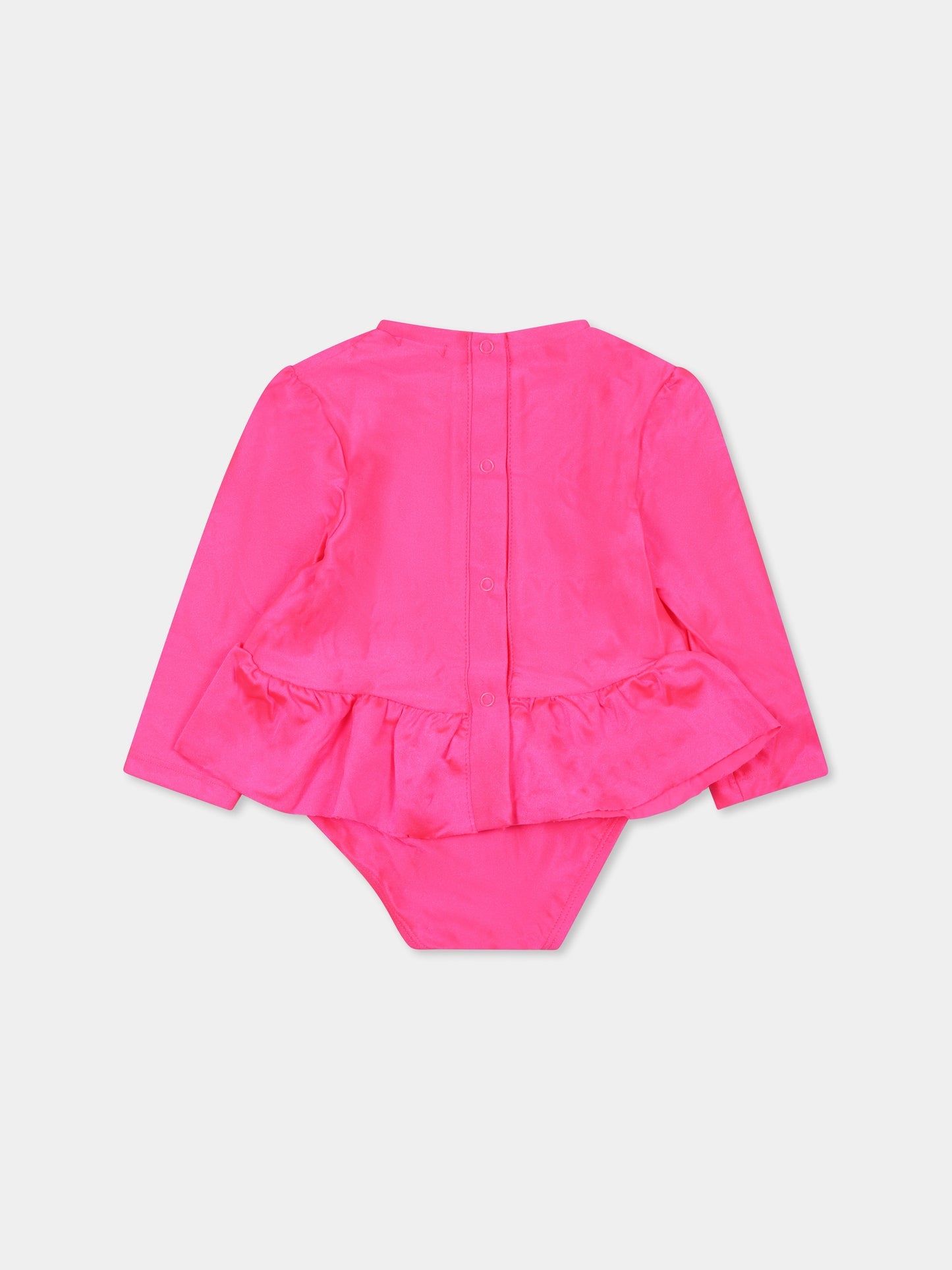 Bikini fucsia per neonata con stampa gelato,Billieblush,U21000 47A