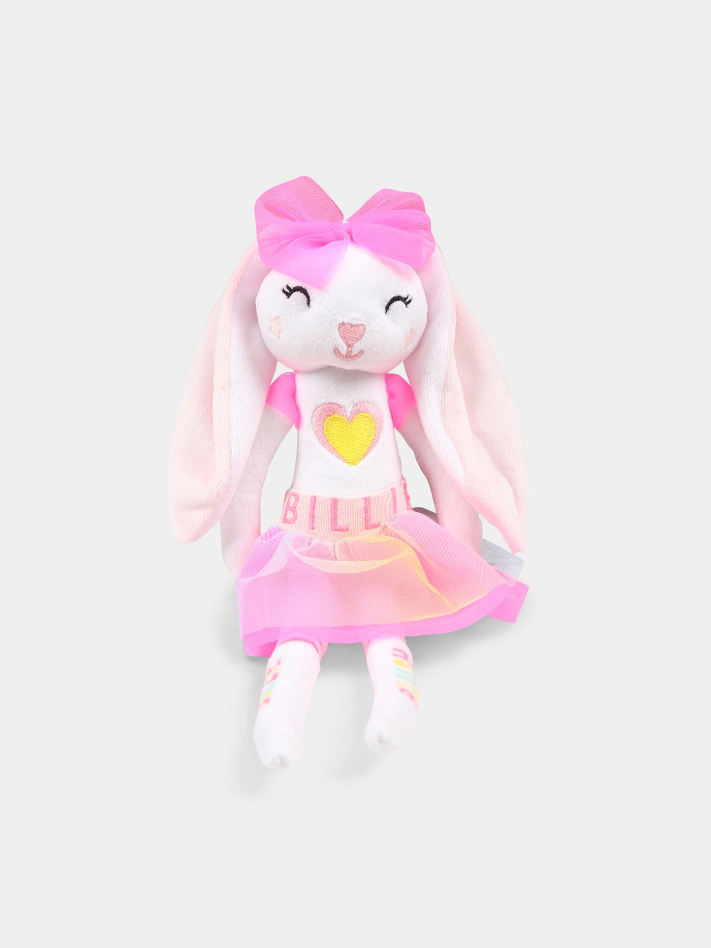 Peluche bianco per neonata con logo