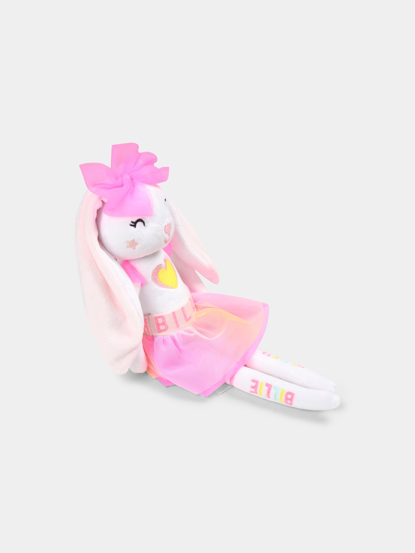 Peluche bianco per neonata con logo