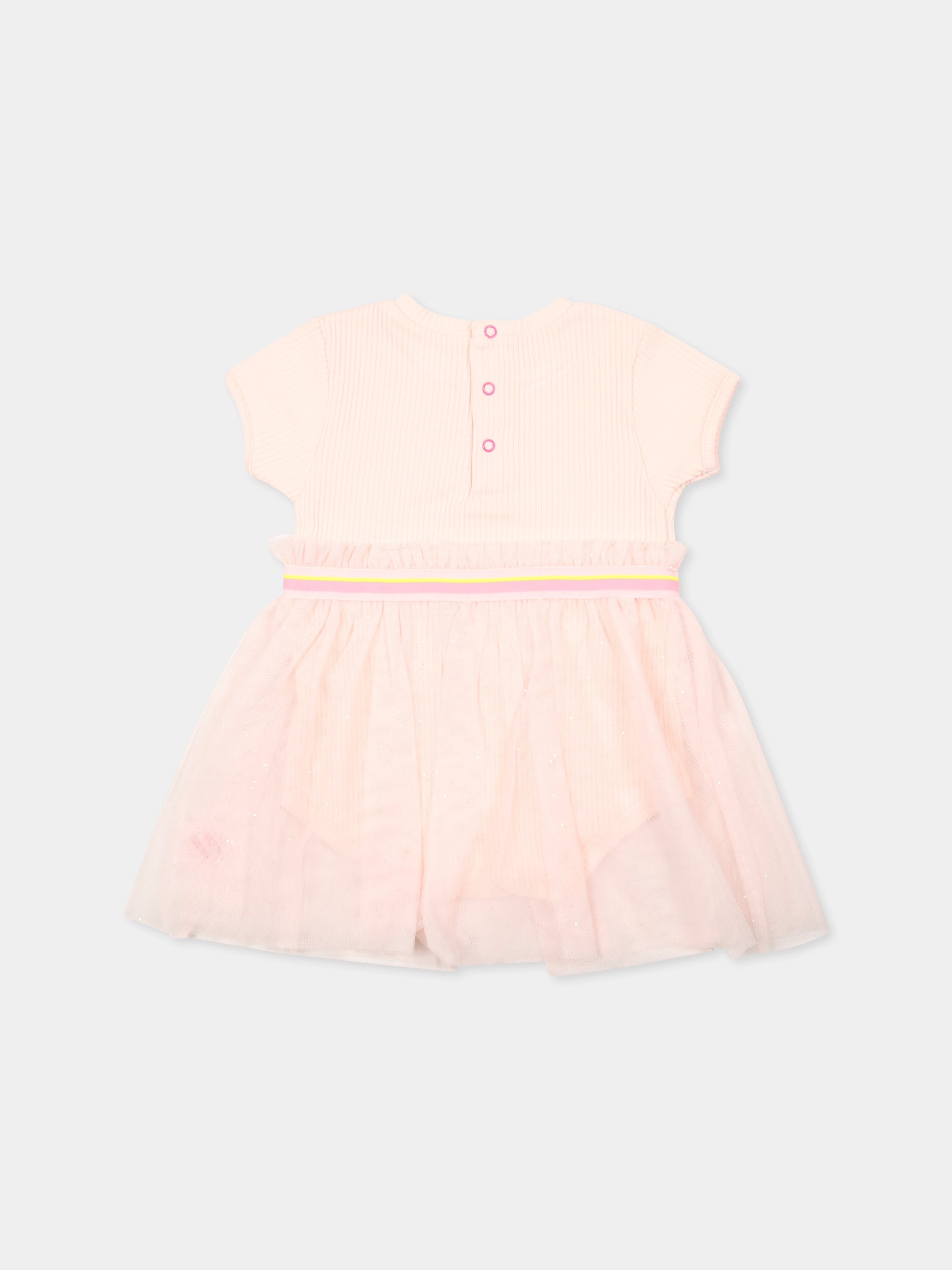 Vestito rosa per neonata con cuore,Billieblush,U21007 45S