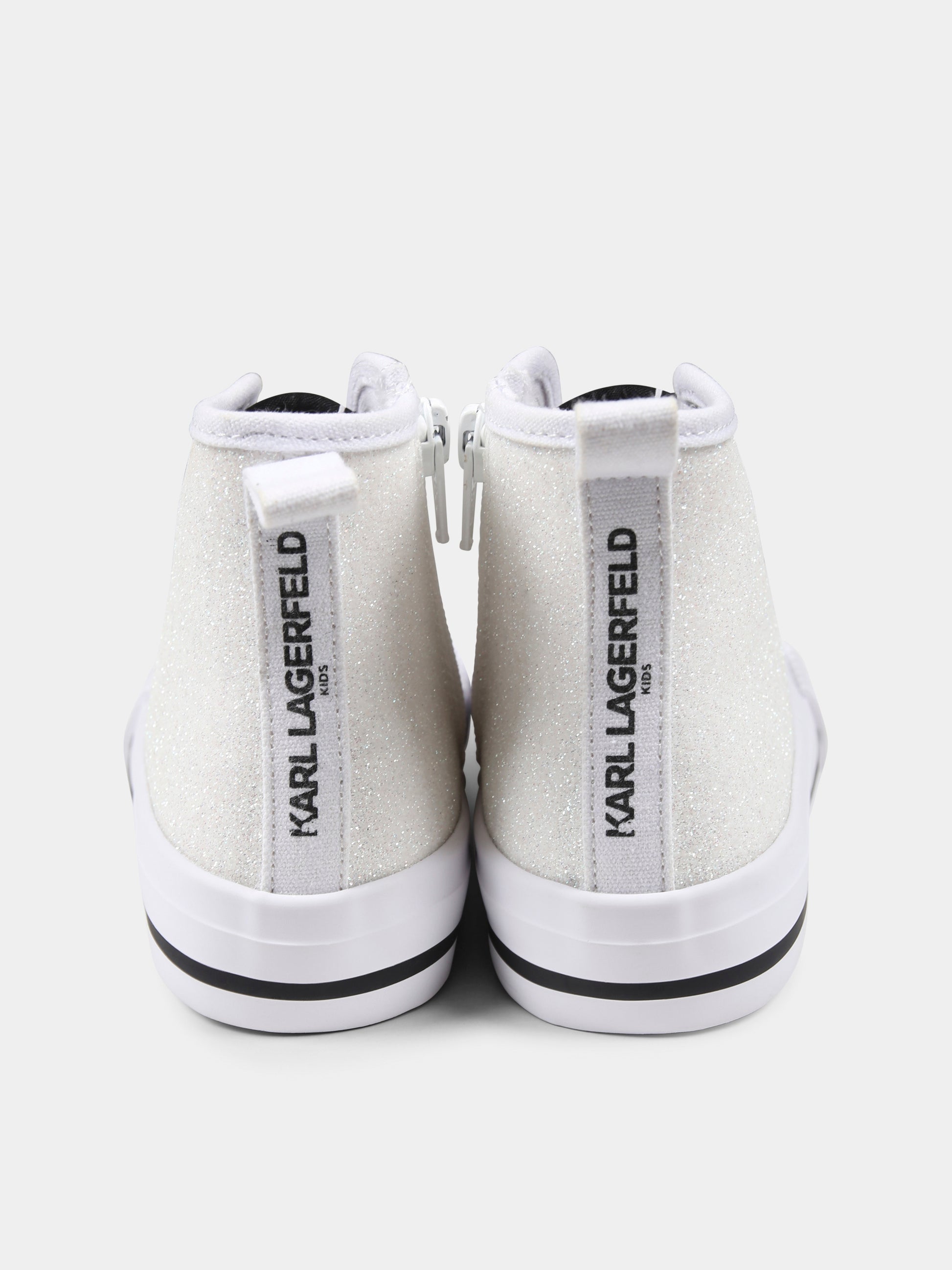 Sneakers bianche per bambina con Choupette e Karl Lagerfeld,Karl Lagerfeld Kids,Z30585 10P