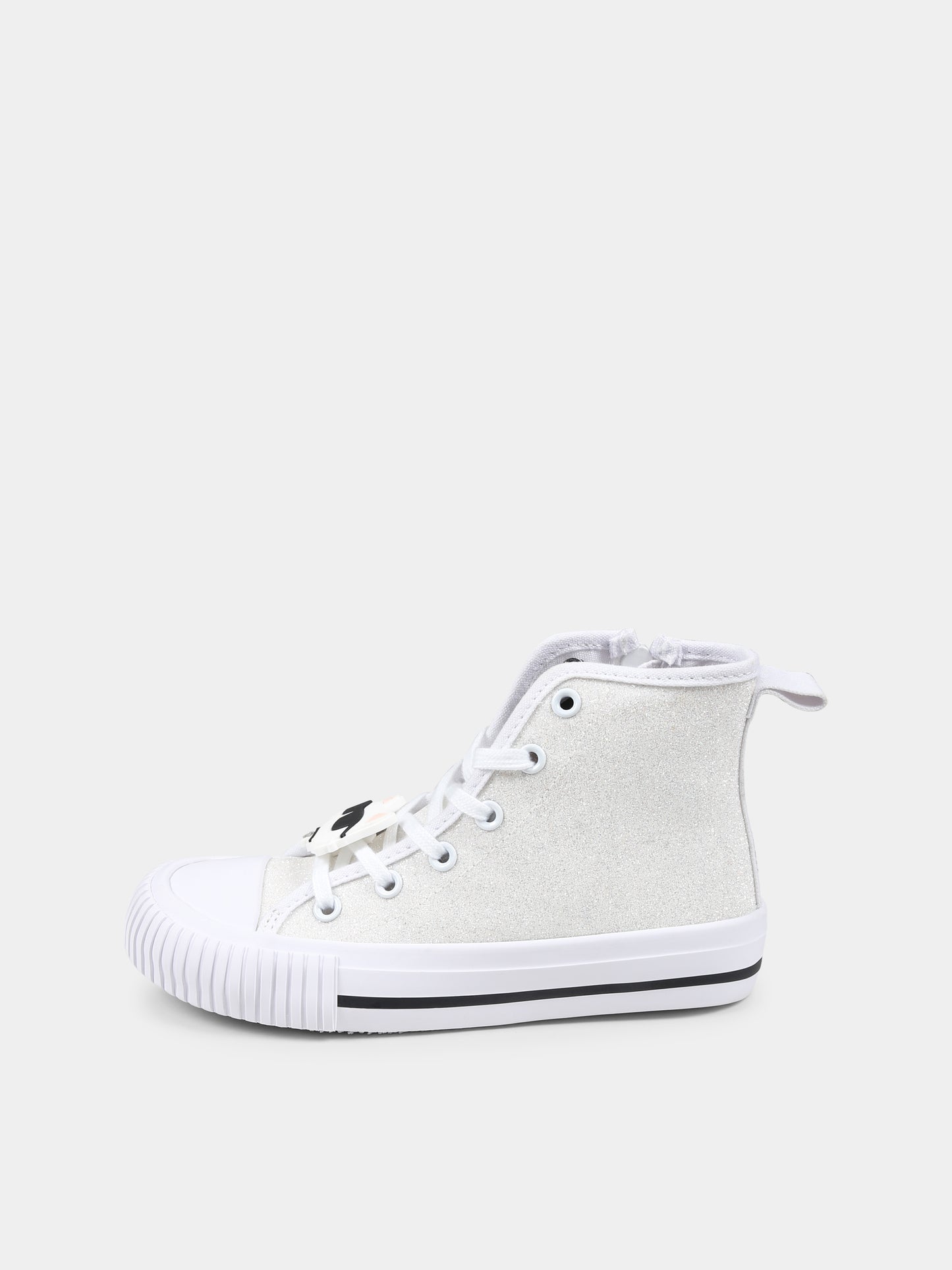 Sneakers bianche per bambina con Choupette e Karl Lagerfeld,Karl Lagerfeld Kids,Z30585 10P