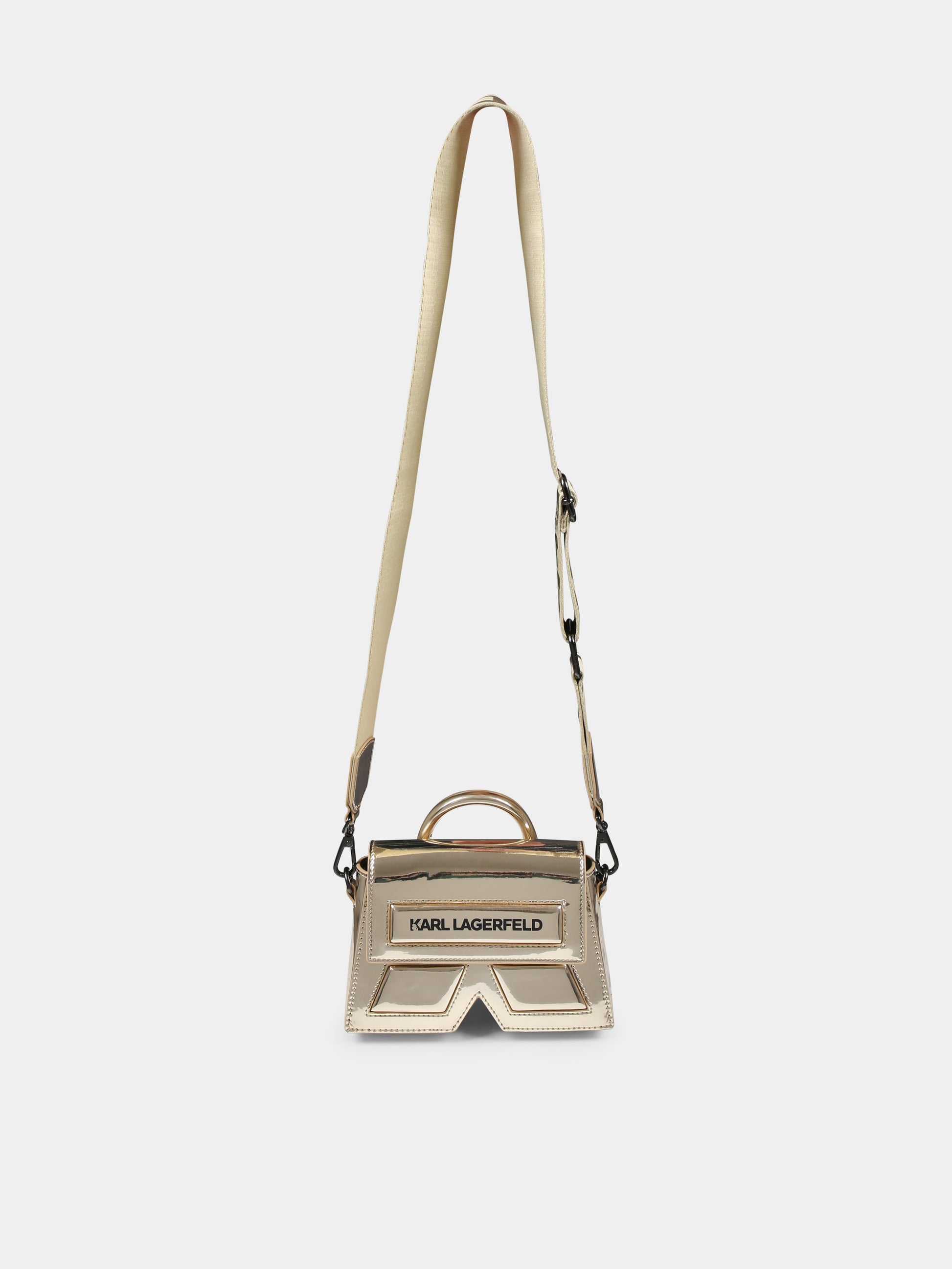 Borsa IKON K oro per bambina con logo,Karl Lagerfeld Kids,Z30400 576