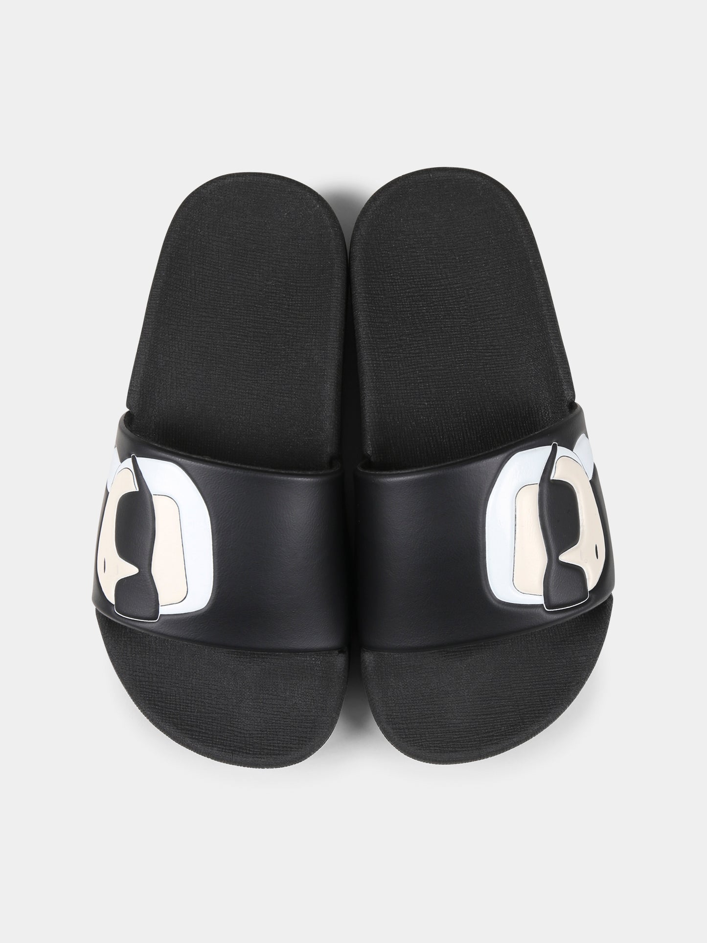 Ciabatte nere per bambini con Karl Lagerfeld,Karl Lagerfeld Kids,Z30379 09B