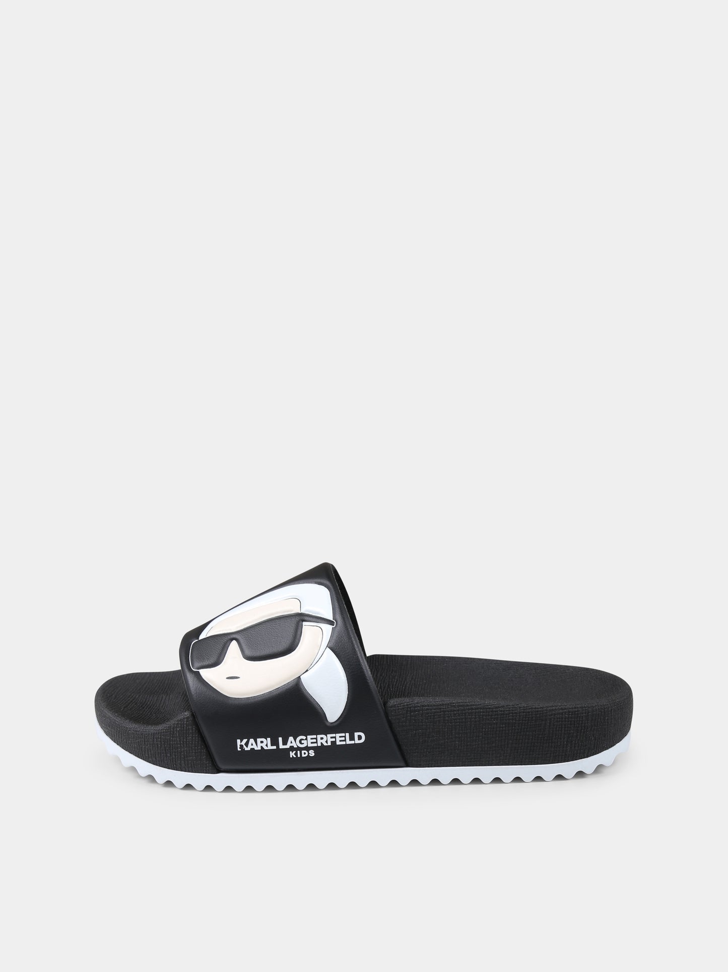 Ciabatte nere per bambini con Karl Lagerfeld,Karl Lagerfeld Kids,Z30379 09B