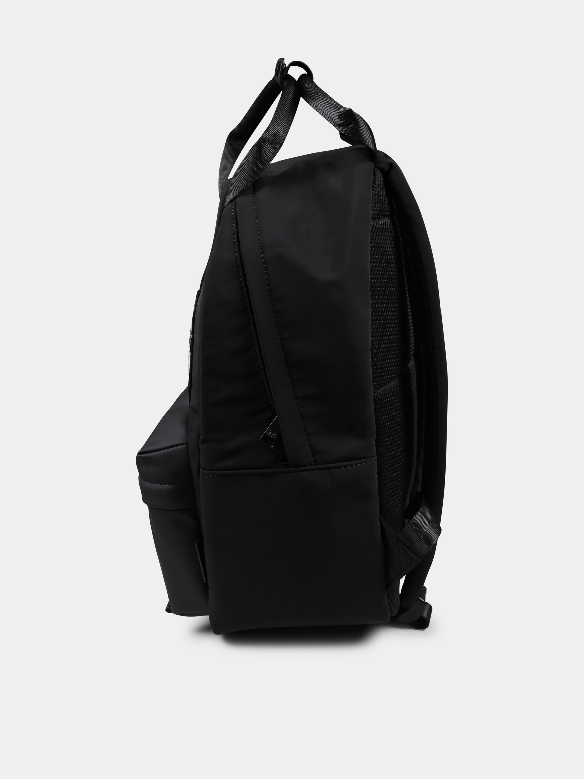 Zaino nero per bambini con Choupette e Karl Lagerfeld,Karl Lagerfeld Kids,Z30559 09B