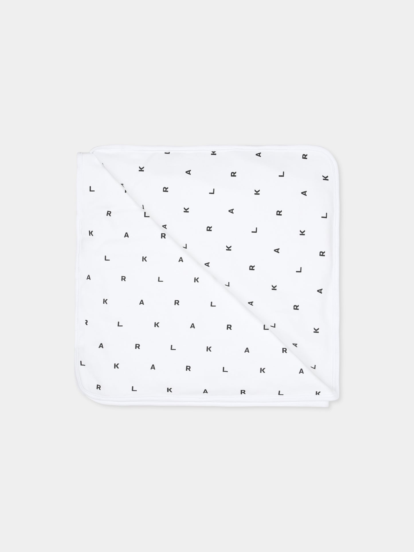 Coperta bianca per neonati con Choupette e Karl Lagerfeld,Karl Lagerfeld Kids,Z30556 10P