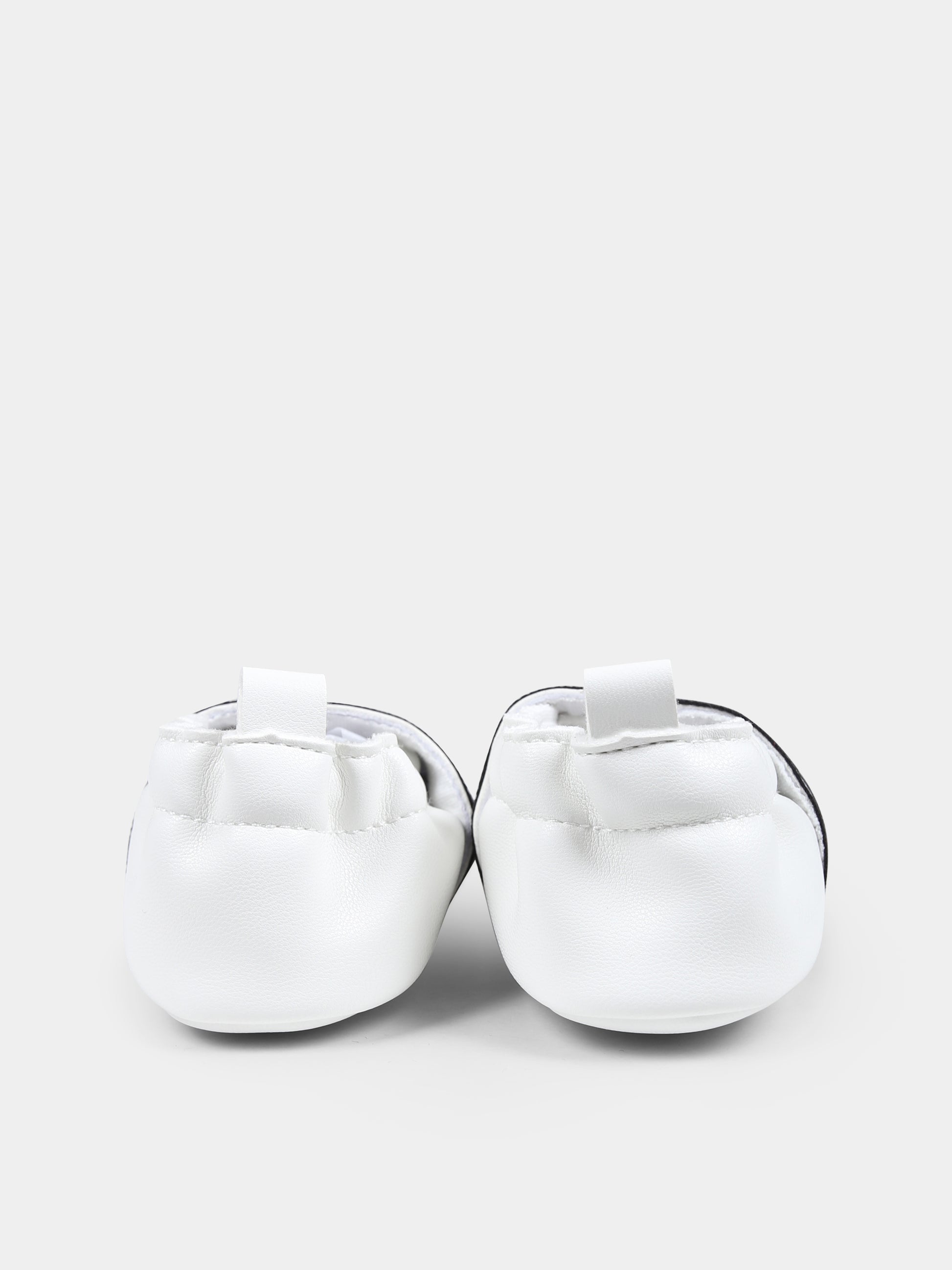 Slip on bianche per neonati con logo,Karl Lagerfeld Kids,Z30385 10P