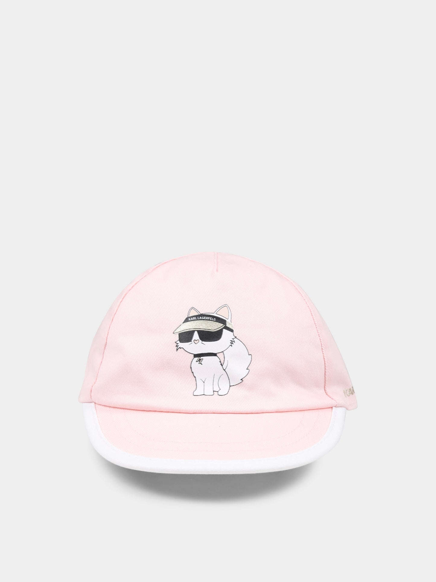 Cappello rosa reversibile per neonata con Choupette