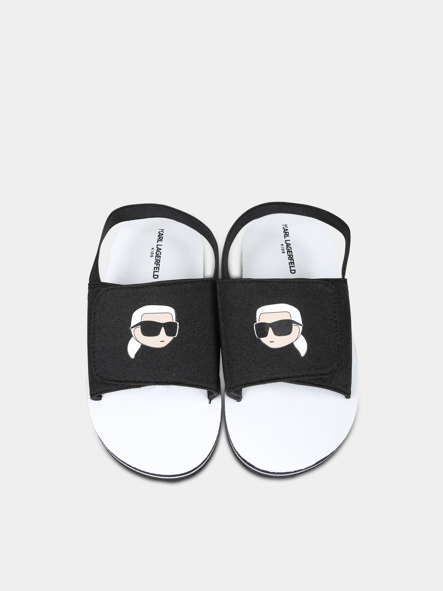 Sandali neri per bambino con Karl Lagerfeld,Karl Lagerfeld Kids,Z30384 09B