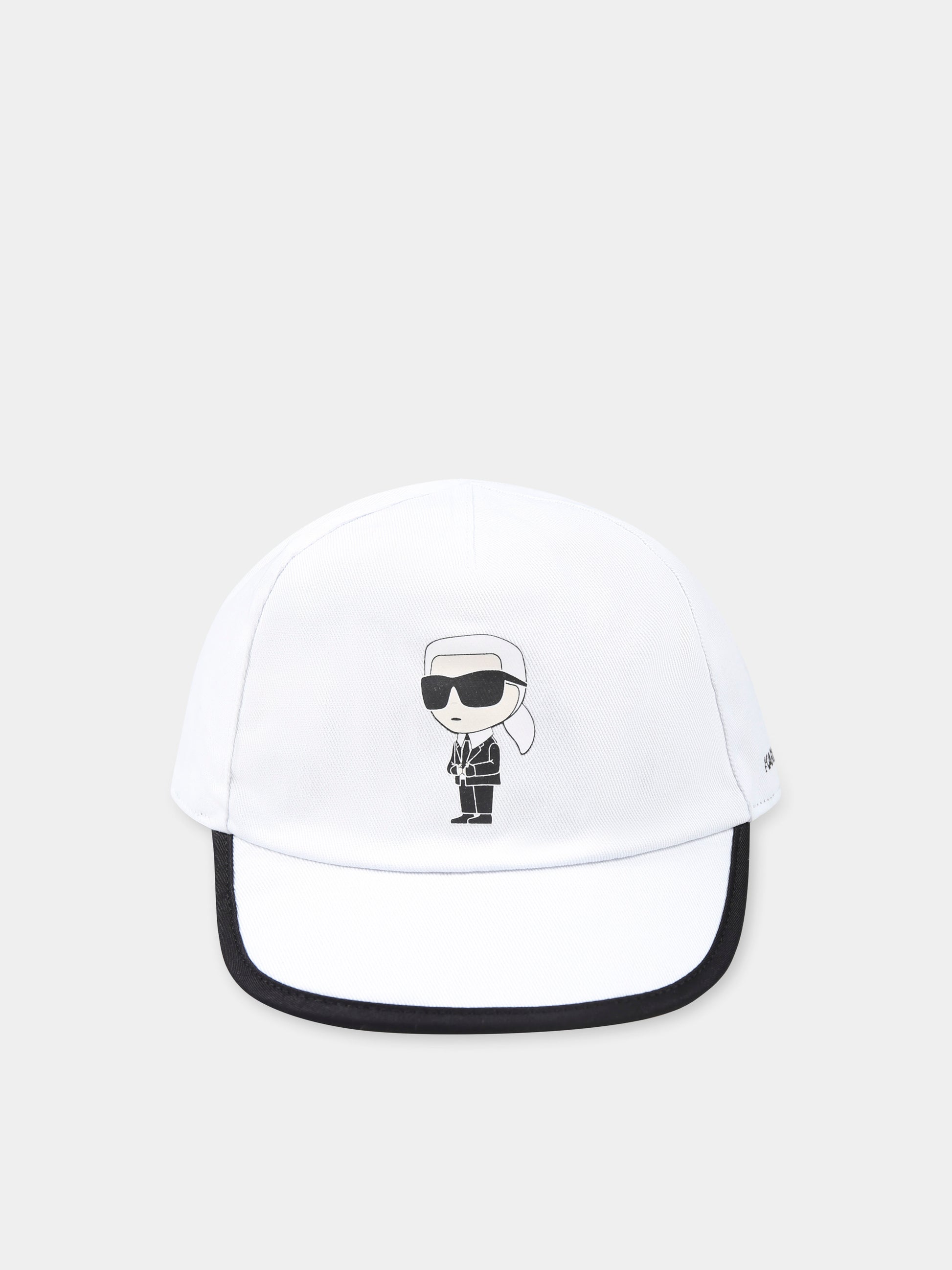 Cappello bianco per neonati con Karl Lagerfeld,Karl Lagerfeld Kids,Z30574 10P