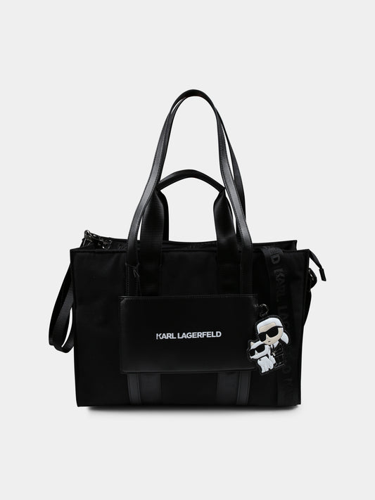 Borsa mamma per neonati con Choupette e Karl Lagerfeld,Karl Lagerfeld Kids,Z30549 09B