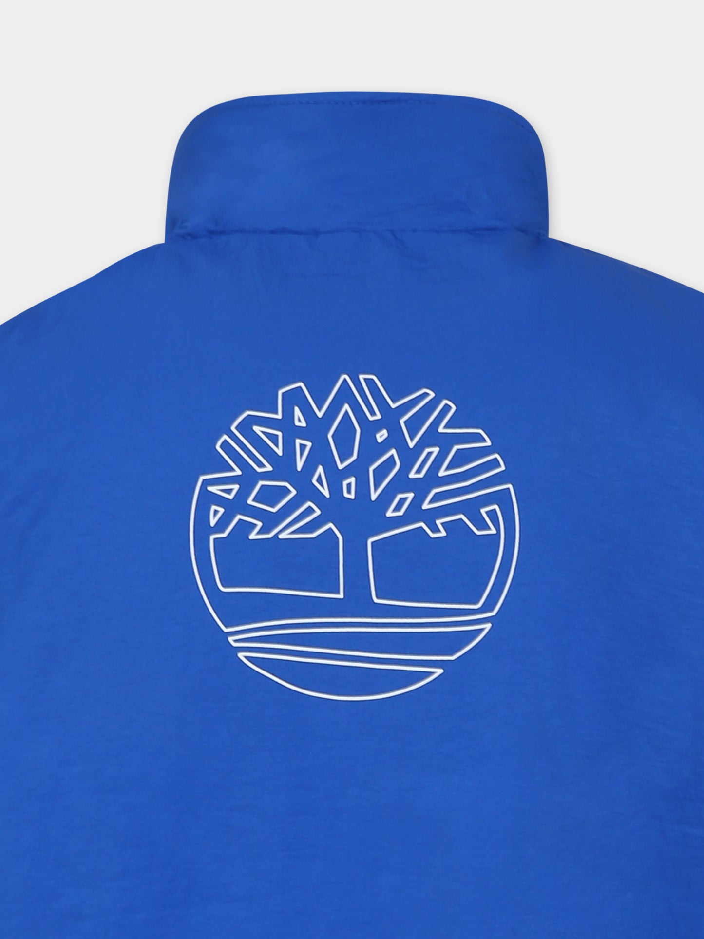 Gilet azzurro per bambino con albero,Timberland,T60480 81L