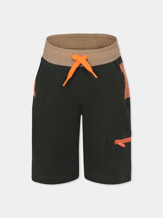 Shorts verdi per bambino con logo,Timberland,T60454 72A