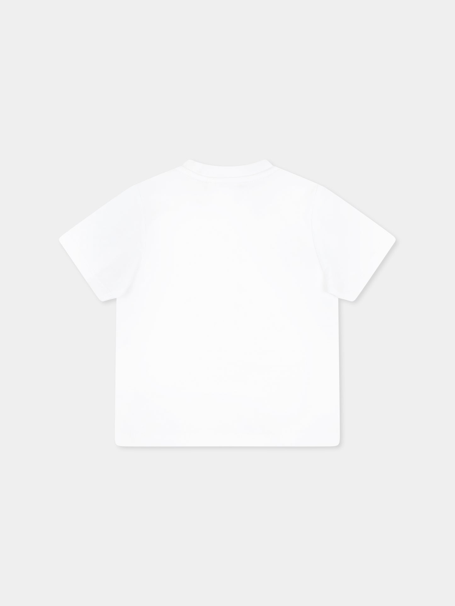 T-shirt bianca per neonato con albero e scritta,Timberland,T60388 10P